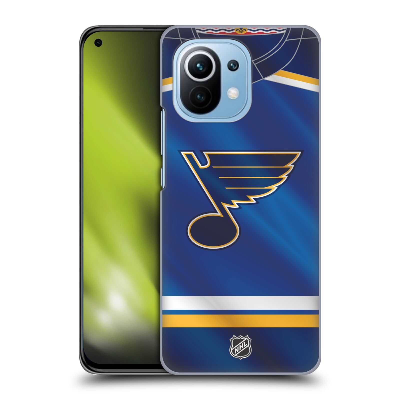 Pouzdro na mobil Xiaomi  Mi 11 - HEAD CASE - Hokej NHL - St. Louis Blues - Znak na dresu