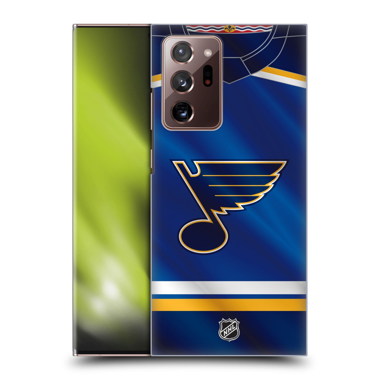 Pouzdro na mobil Samsung Galaxy Note 20 ULTRA - HEAD CASE - Hokej NHL - St. Louis Blues - Znak na dresu