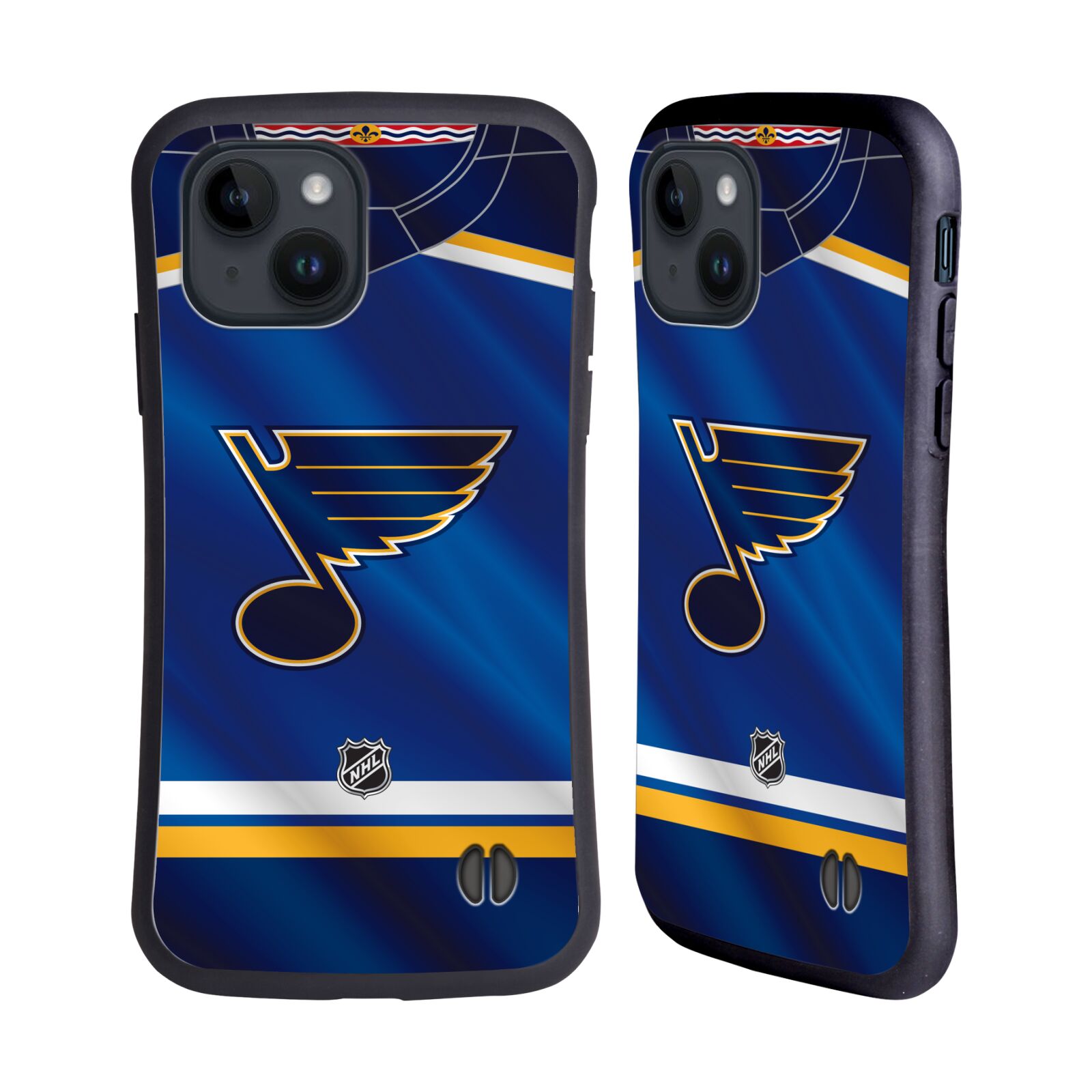 Obal na mobil Apple iPhone 15 - HEAD CASE - NHL - Dres St Louis Blues