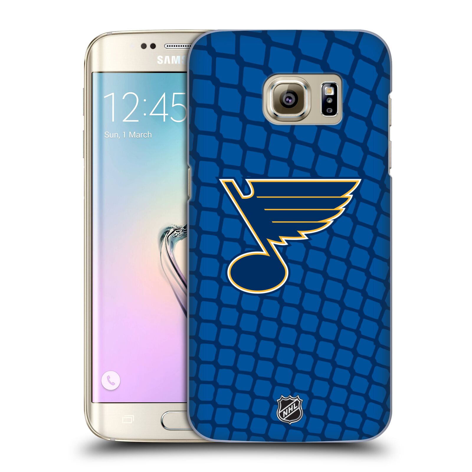 Pouzdro na mobil Samsung Galaxy S7 EDGE - HEAD CASE - Hokej NHL - St. Louis Blues - Znak v brance