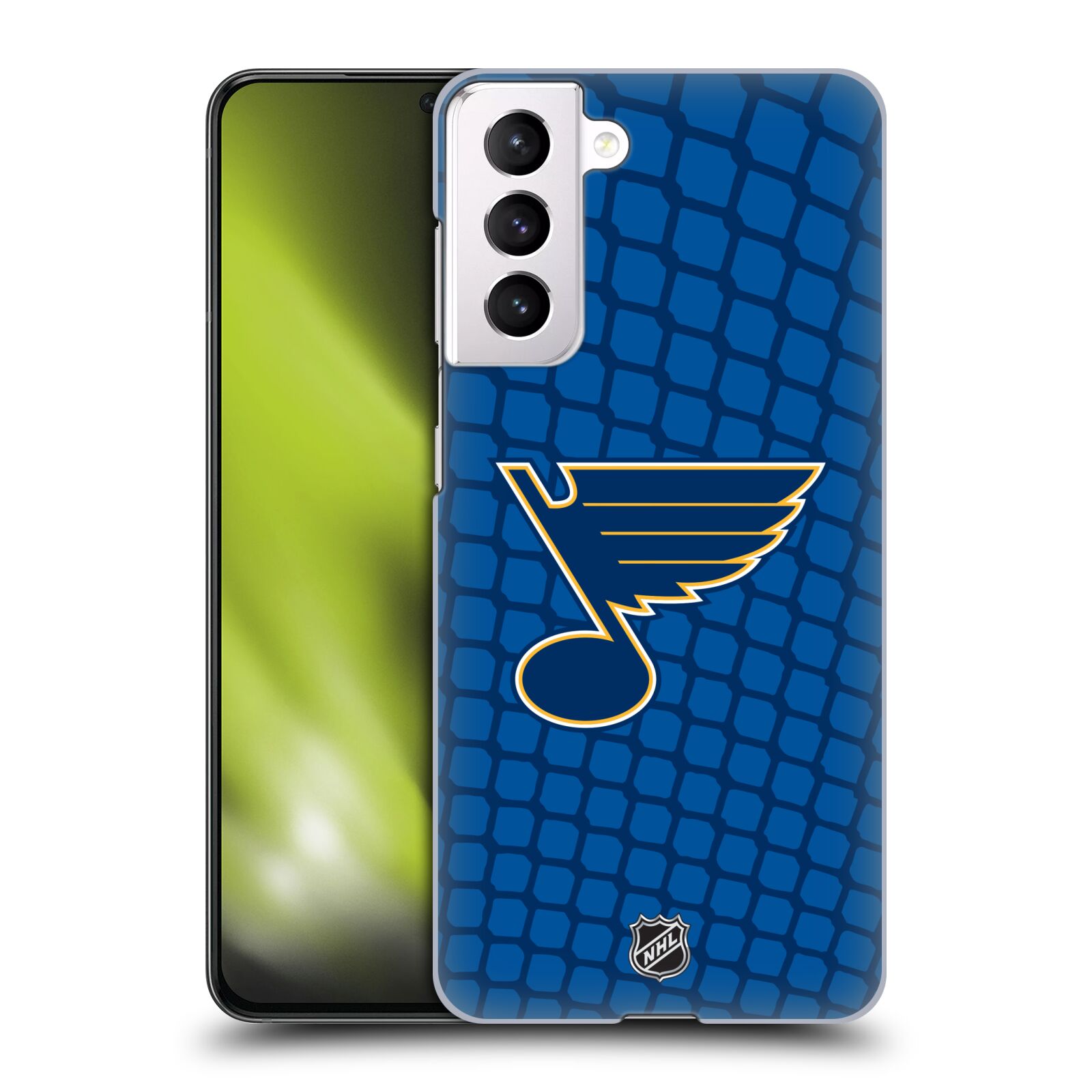 Pouzdro na mobil Samsung Galaxy S21 5G - HEAD CASE - Hokej NHL - St. Louis Blues - Znak v brance