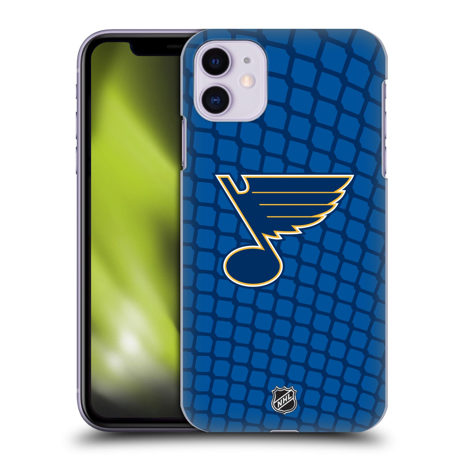 Pouzdro na mobil Apple Iphone 11 - HEAD CASE - Hokej NHL - St. Louis Blues - Znak v brance