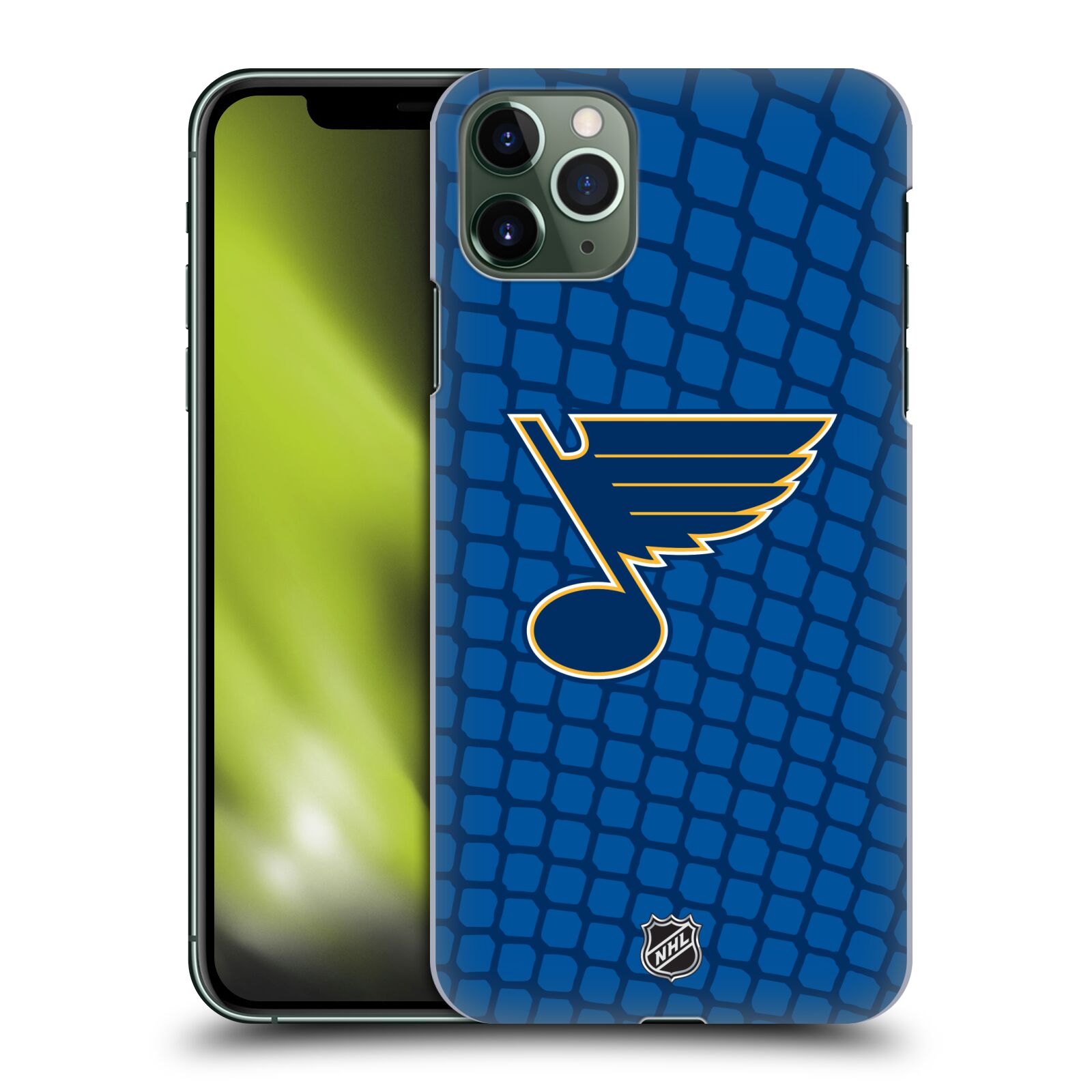 Pouzdro na mobil Apple Iphone 11 PRO MAX - HEAD CASE - Hokej NHL - St. Louis Blues - Znak v brance
