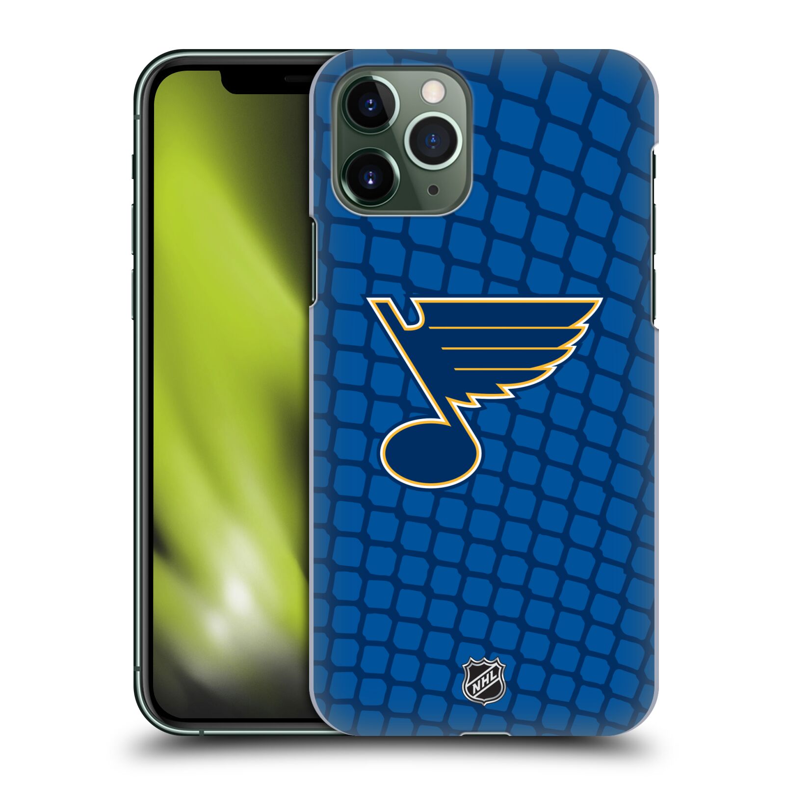 Pouzdro na mobil Apple Iphone 11 PRO - HEAD CASE - Hokej NHL - St. Louis Blues - Znak v brance