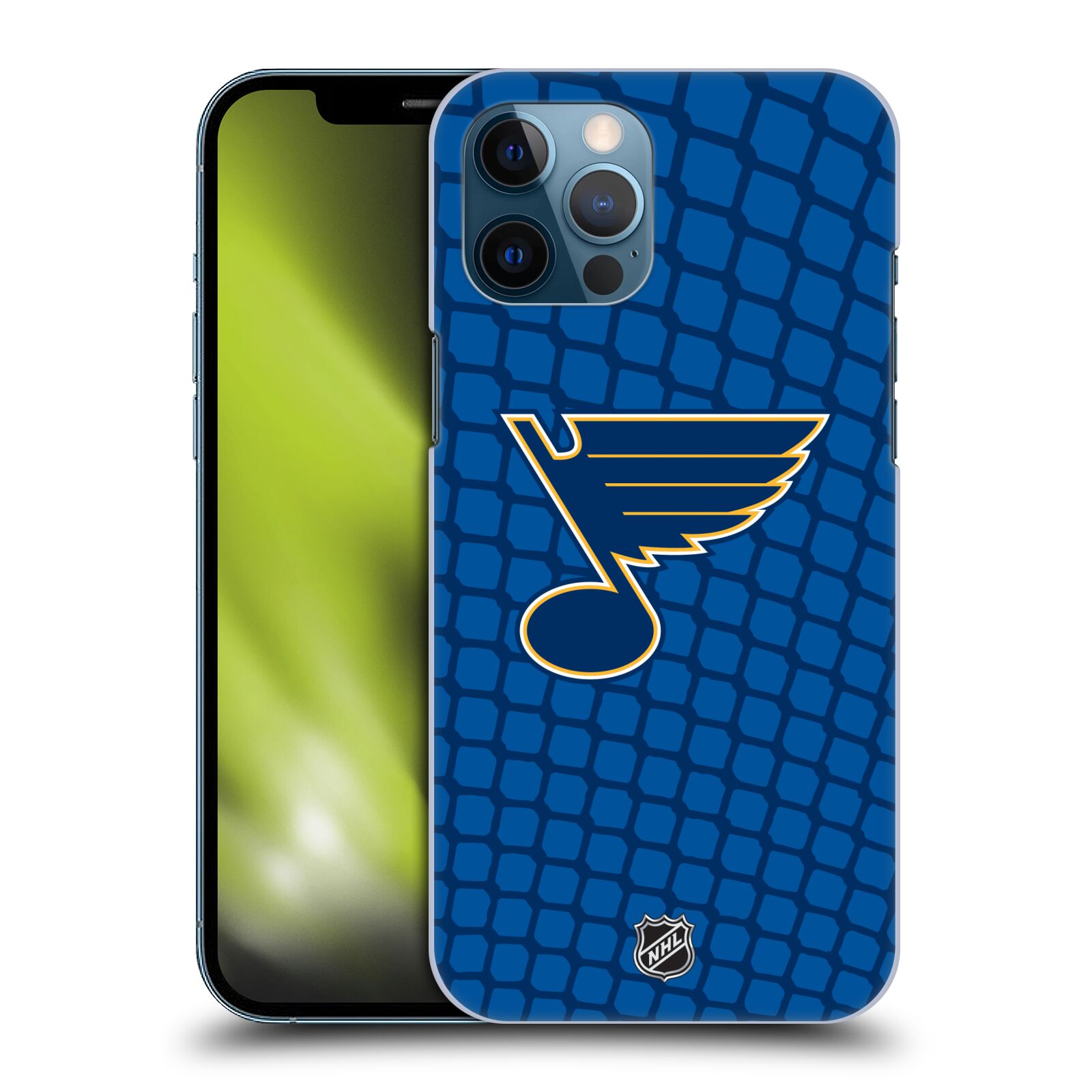 Pouzdro na mobil Apple Iphone 12 PRO MAX - HEAD CASE - Hokej NHL - St. Louis Blues - Znak v brance