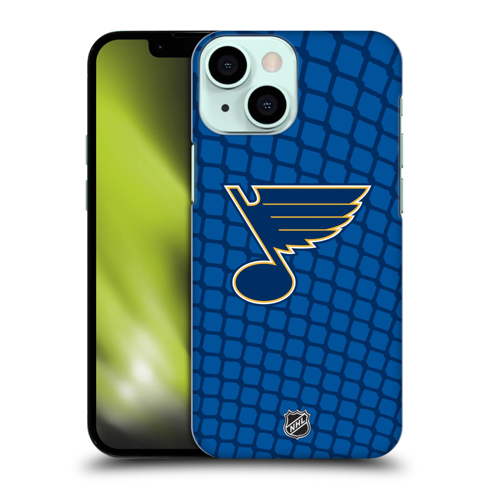 Pouzdro na mobil Apple Iphone 13 MINI - HEAD CASE - Hokej NHL - St. Louis Blues - Znak v brance