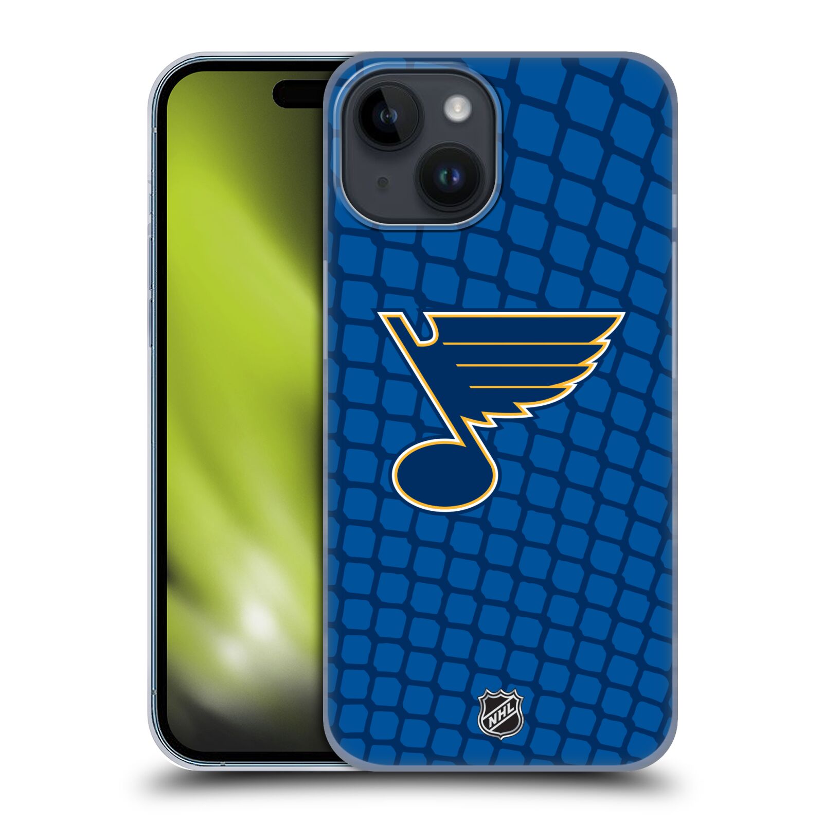 Plastový obal HEAD CASE na mobil Apple Iphone 15  Hokej NHL - St. Louis Blues - Znak v brance