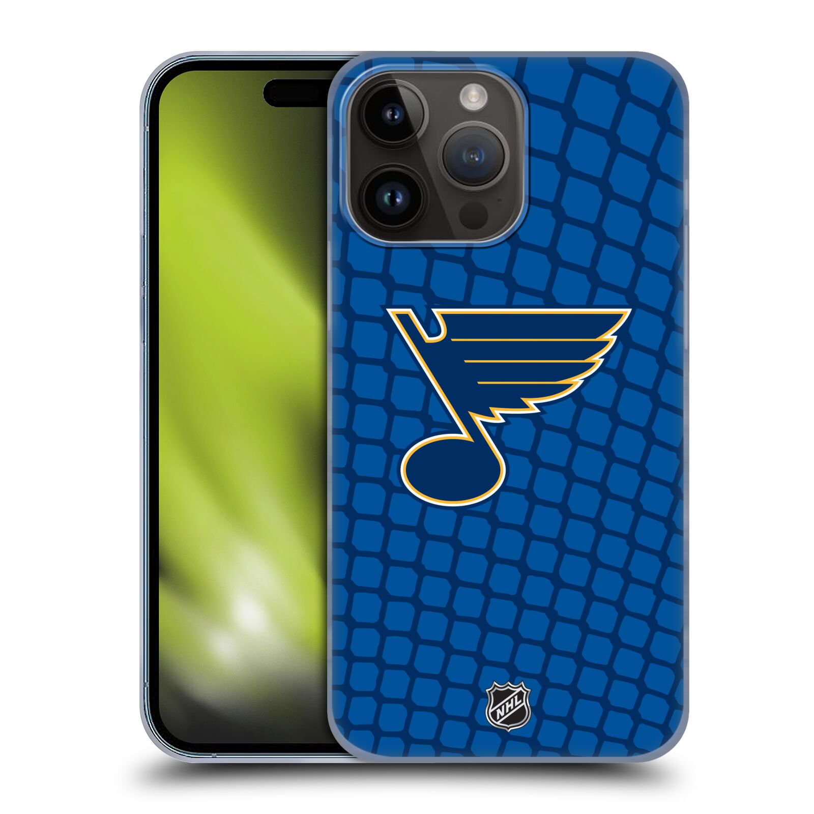 Plastový obal HEAD CASE na mobil Apple Iphone 15 PRO MAX  Hokej NHL - St. Louis Blues - Znak v brance