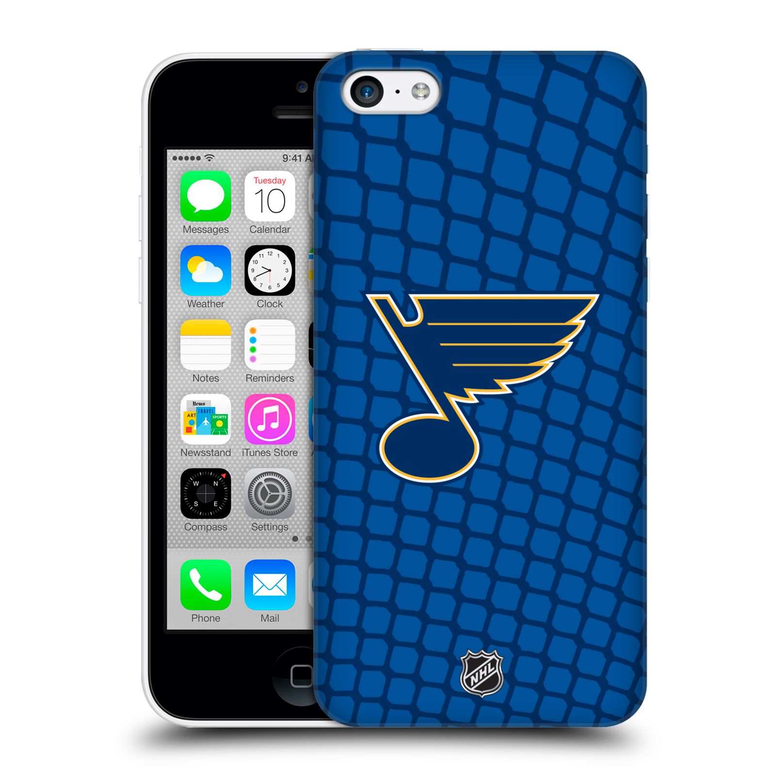 Pouzdro na mobil Apple Iphone 5C - HEAD CASE - Hokej NHL - St. Louis Blues - Znak v brance