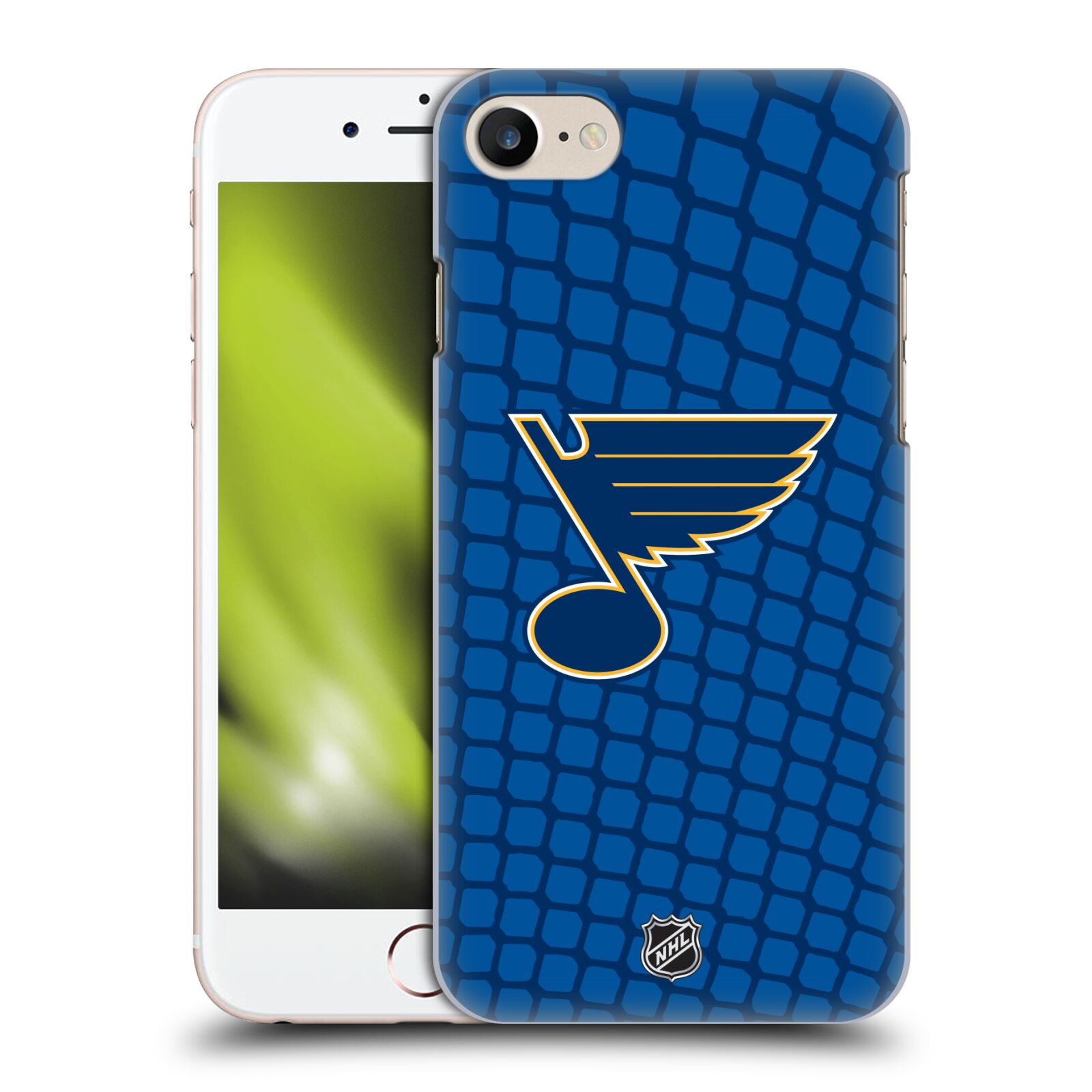 Pouzdro na mobil Apple Iphone 7/8 - HEAD CASE - Hokej NHL - St. Louis Blues - Znak v brance