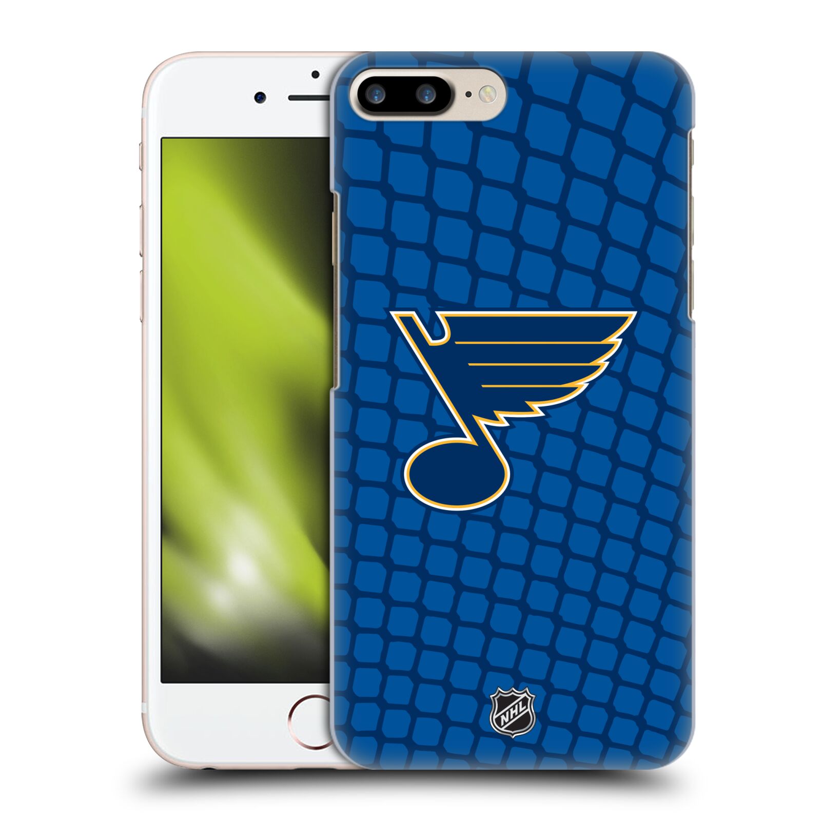 Pouzdro na mobil Apple Iphone 7/8 PLUS - HEAD CASE - Hokej NHL - St. Louis Blues - Znak v brance
