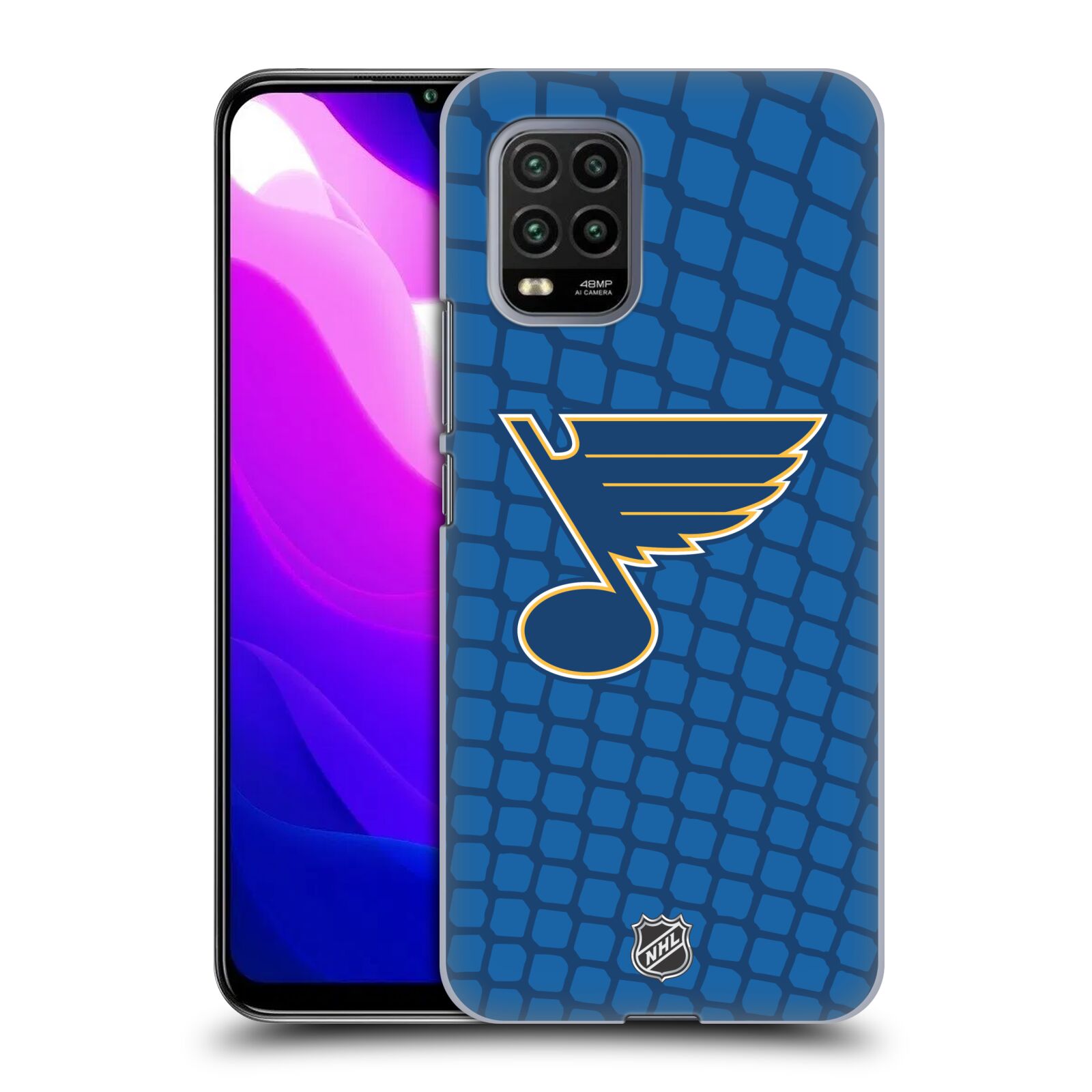 Pouzdro na mobil Xiaomi  Mi 10 LITE / Mi 10 LITE 5G - HEAD CASE - Hokej NHL - St. Louis Blues - Znak v brance
