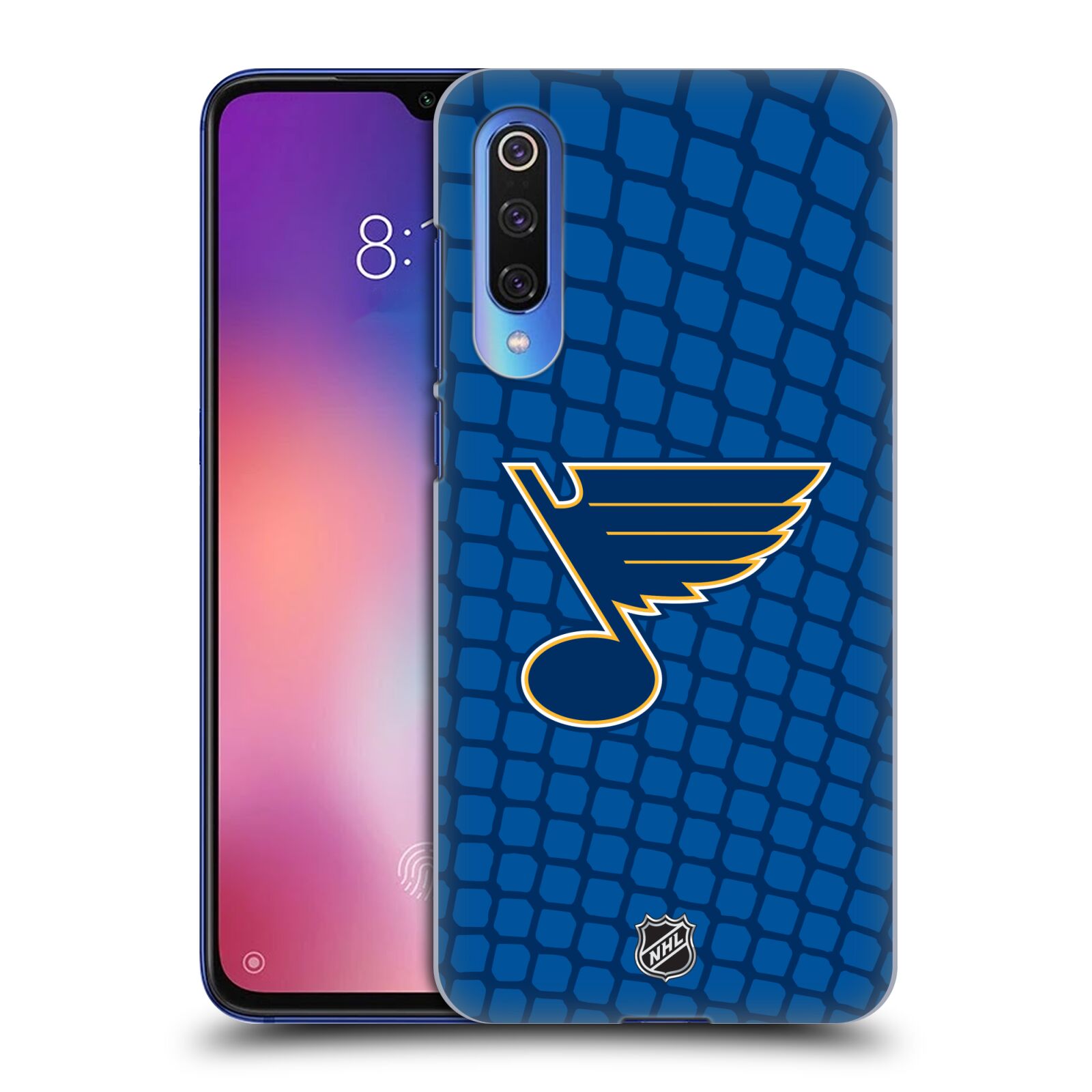 Pouzdro na mobil Xiaomi  Mi 9 SE - HEAD CASE - Hokej NHL - St. Louis Blues - Znak v brance