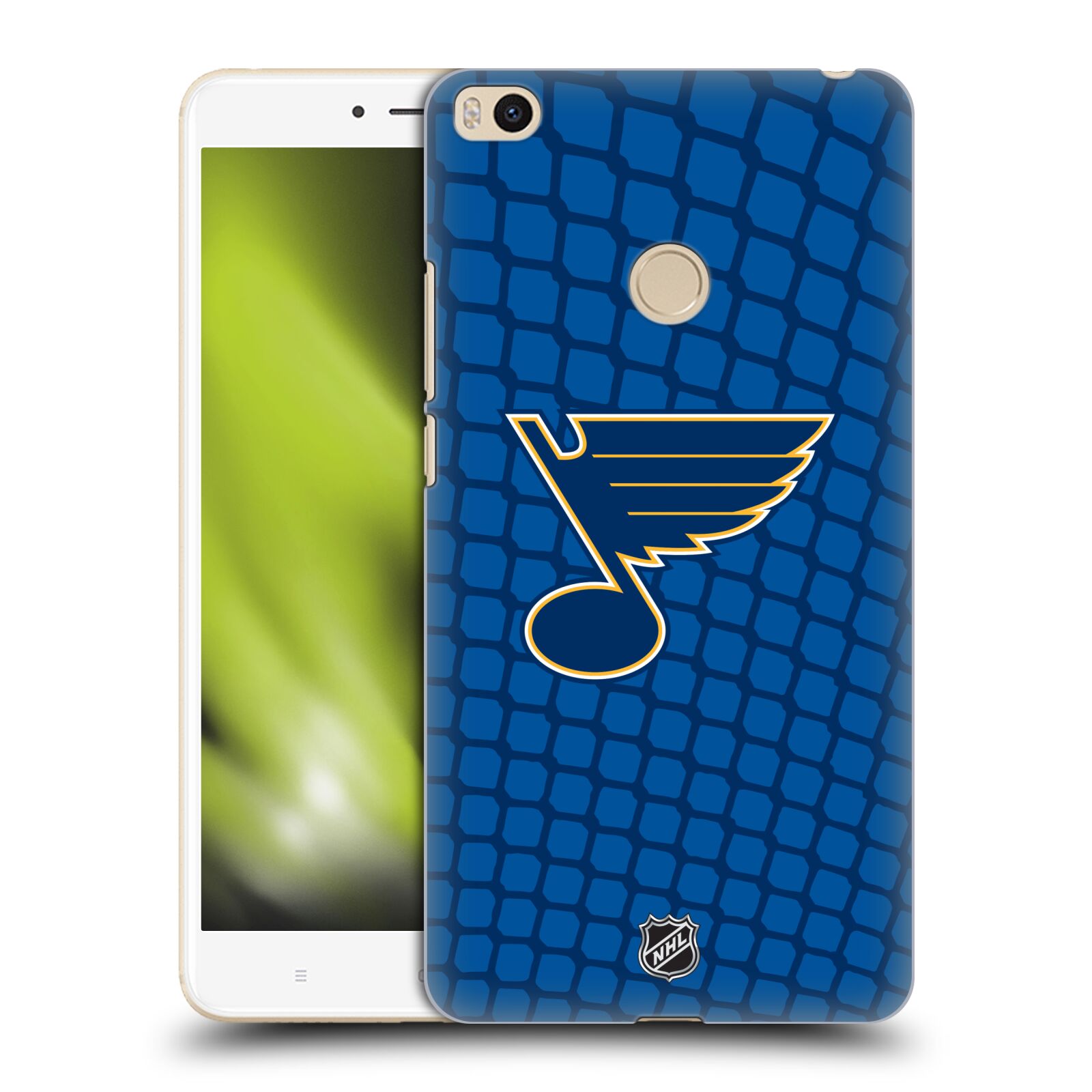 Pouzdro na mobil Xiaomi Mi Max 2 - HEAD CASE - Hokej NHL - St. Louis Blues - Znak v brance