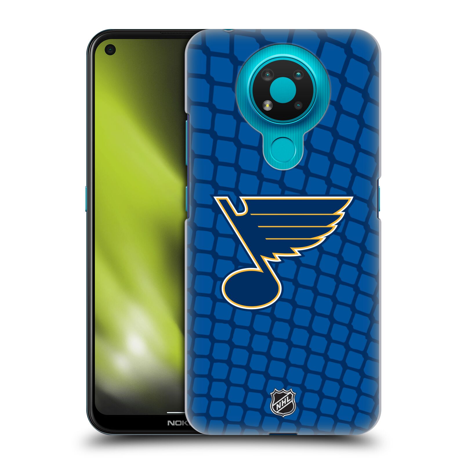 Pouzdro na mobil Nokia 3.4 - HEAD CASE - Hokej NHL - St. Louis Blues - Znak v brance