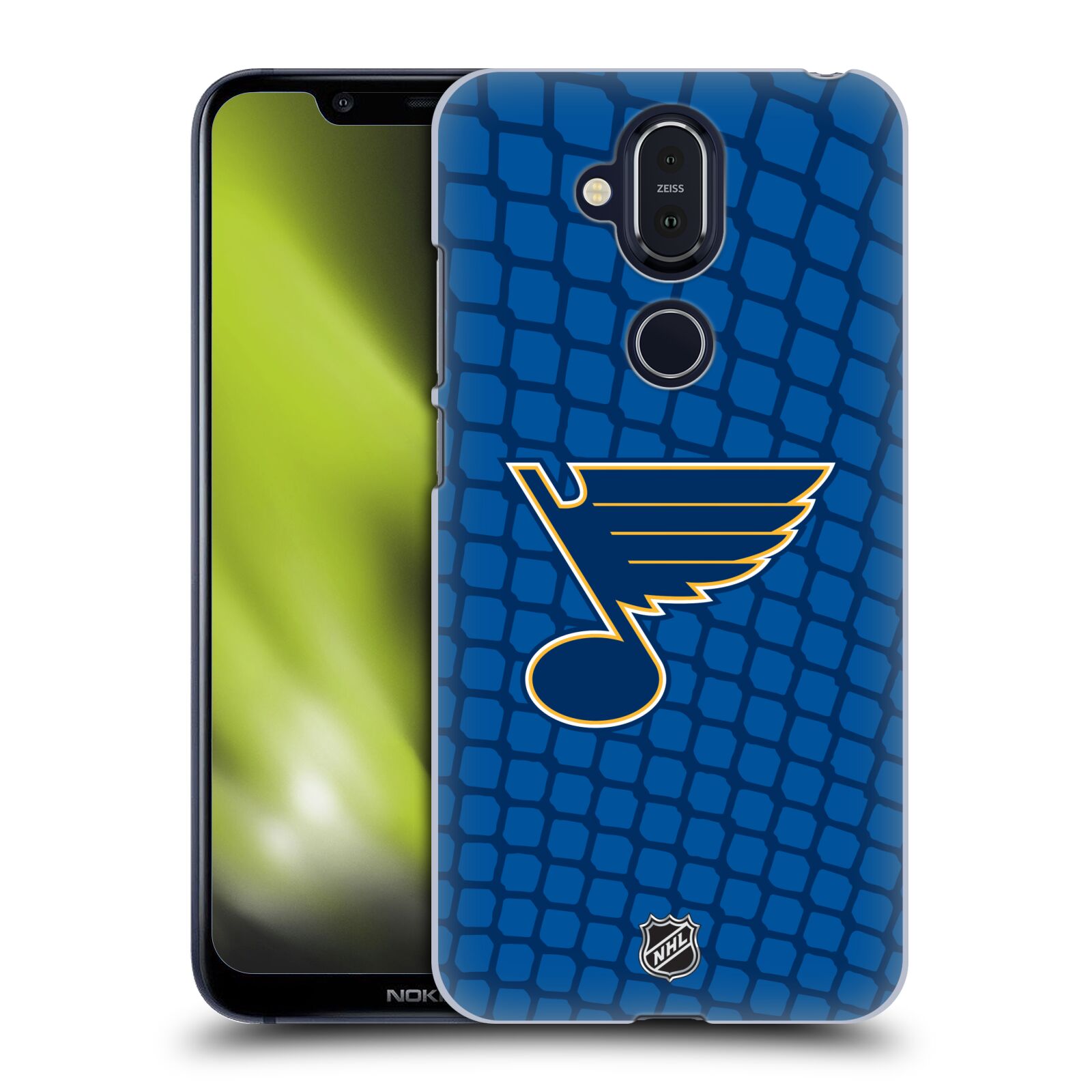 Pouzdro na mobil NOKIA 8.1 - HEAD CASE - Hokej NHL - St. Louis Blues - Znak v brance
