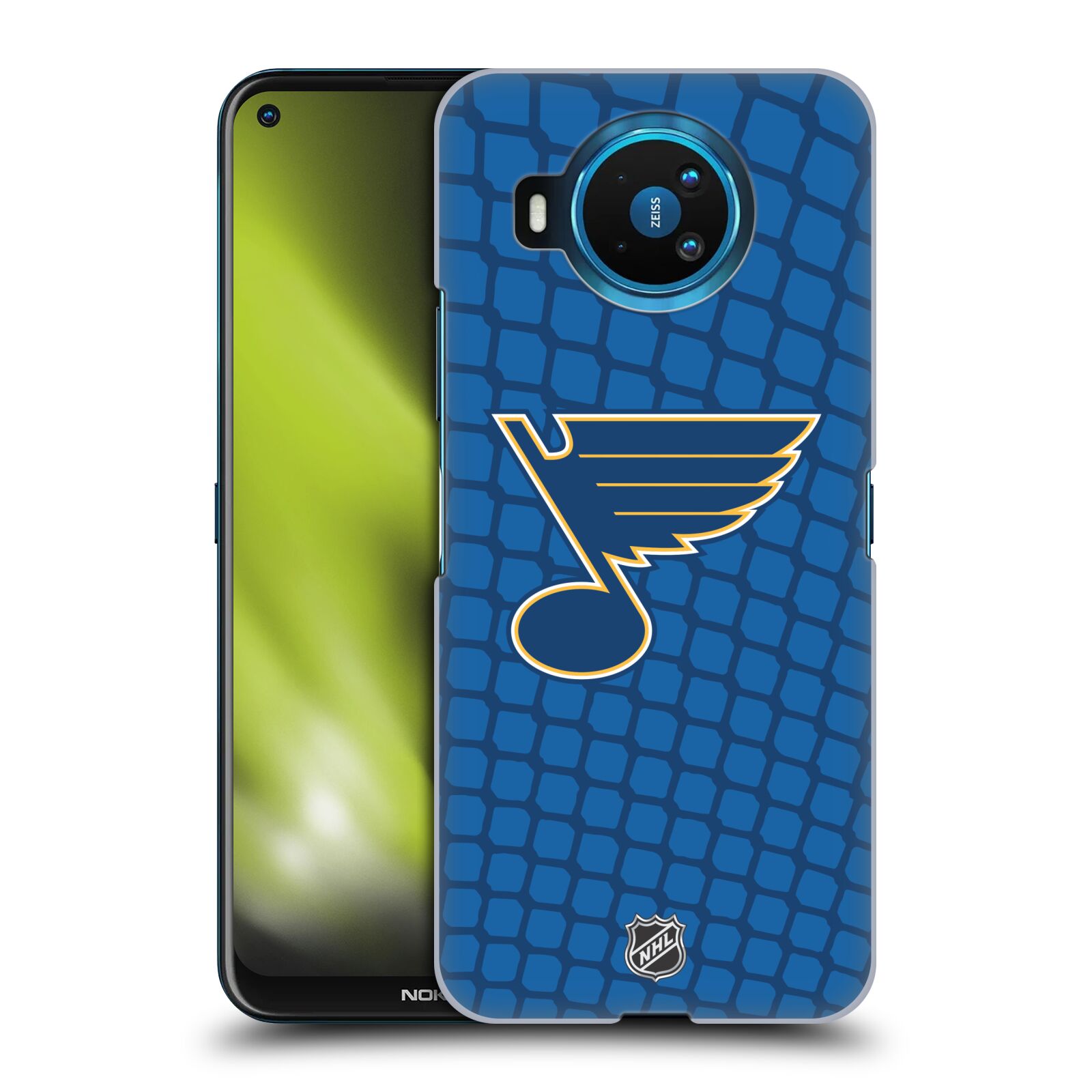 Pouzdro na mobil NOKIA 8.3 - HEAD CASE - Hokej NHL - St. Louis Blues - Znak v brance