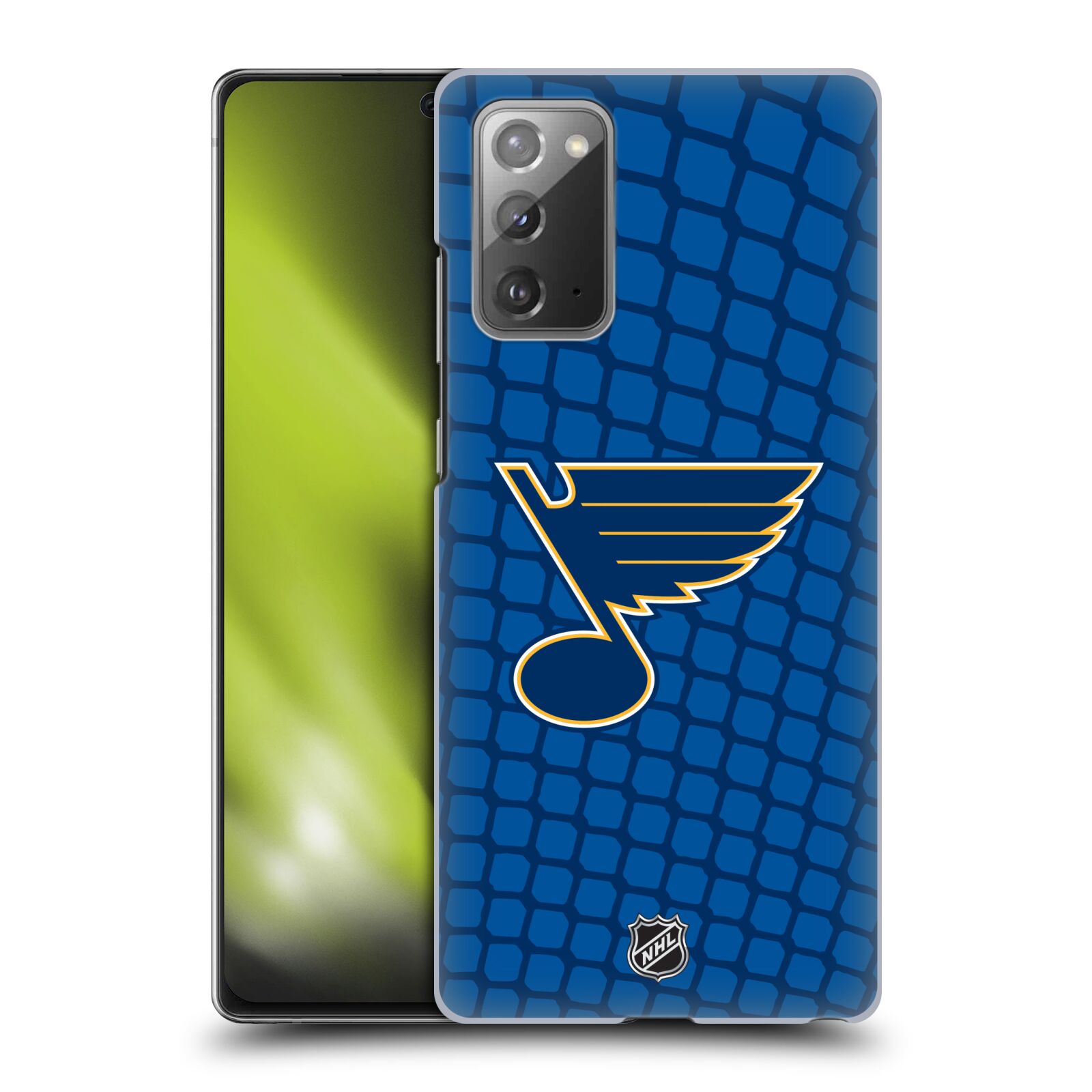 Pouzdro na mobil Samsung Galaxy Note 20 - HEAD CASE - Hokej NHL - St. Louis Blues - Znak v brance