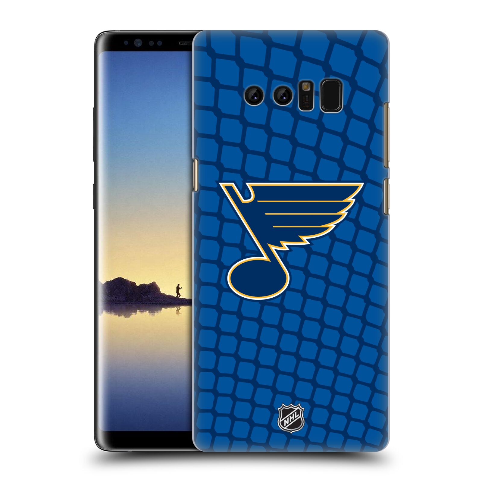 Pouzdro na mobil Samsung Galaxy Note 8 - HEAD CASE - Hokej NHL - St. Louis Blues - Znak v brance