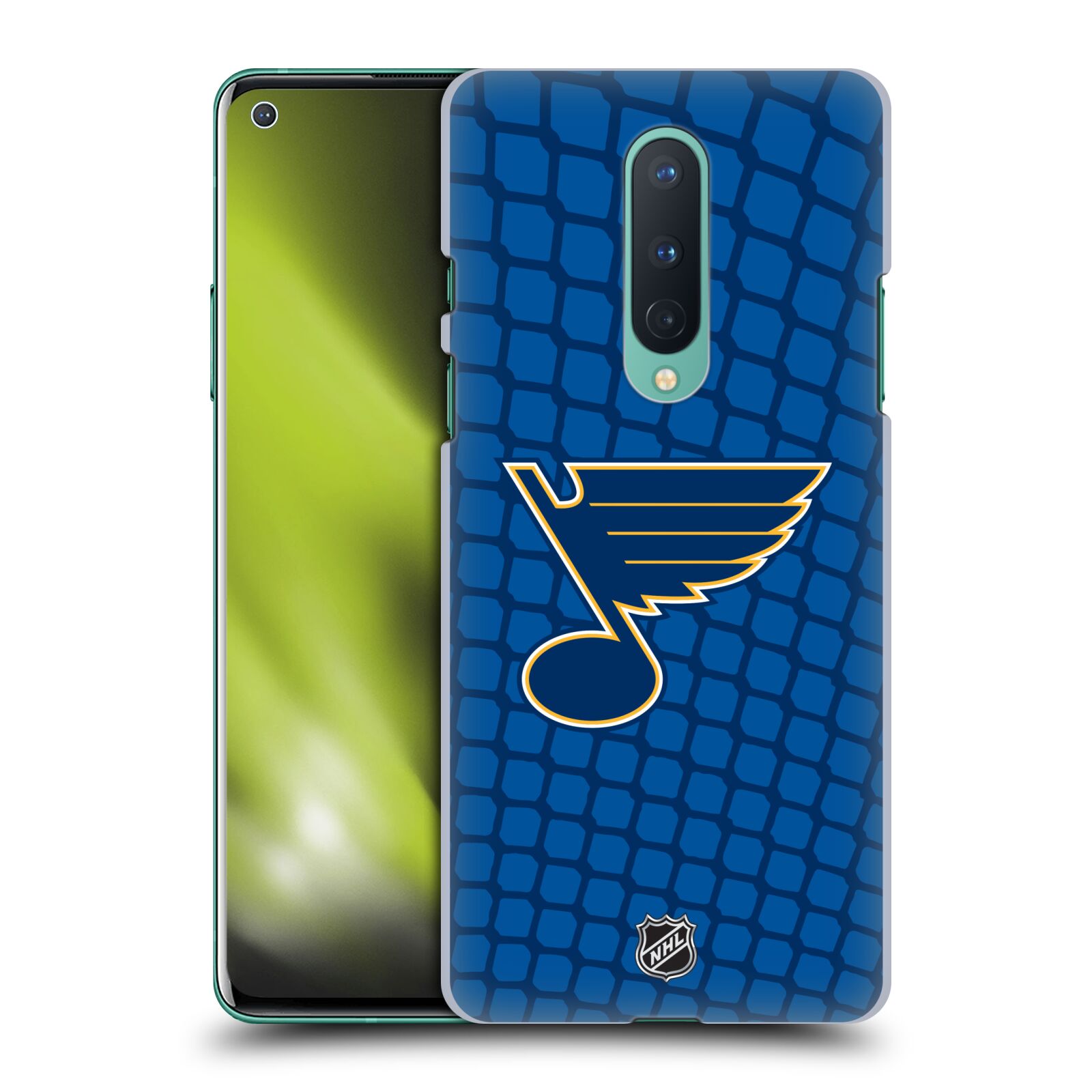 Pouzdro na mobil OnePlus 8 5G - HEAD CASE - Hokej NHL - St. Louis Blues - Znak v brance