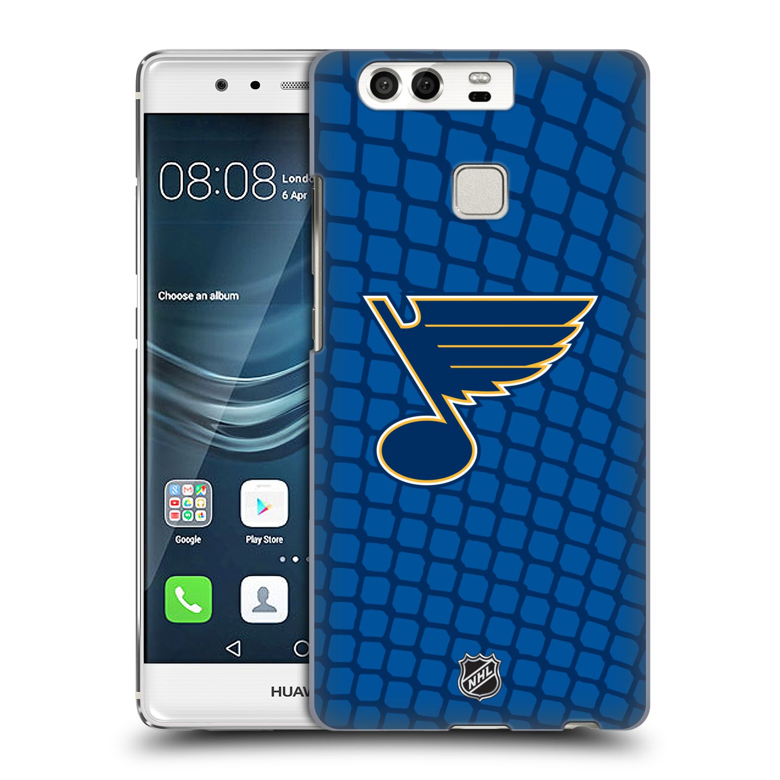 Pouzdro na mobil Huawei P9 / P9 DUAL SIM - HEAD CASE - Hokej NHL - St. Louis Blues - Znak v brance
