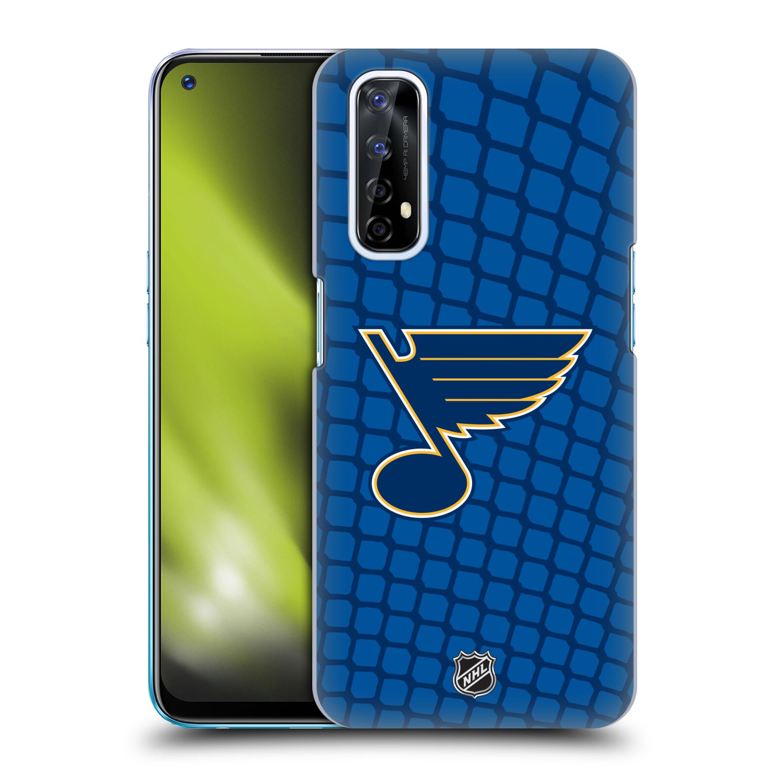 Pouzdro na mobil Realme 7 - HEAD CASE - Hokej NHL - St. Louis Blues - Znak v brance