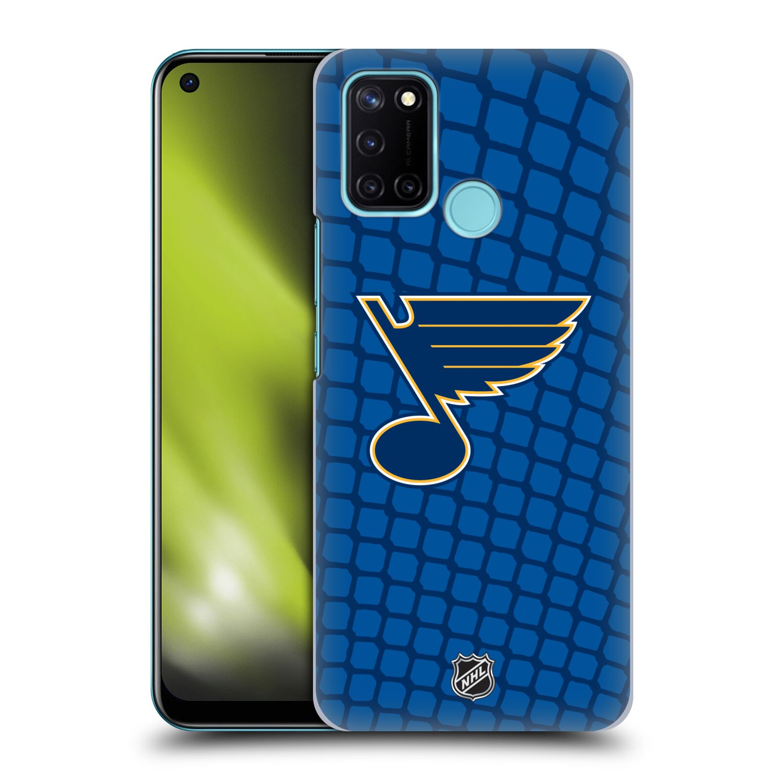 Pouzdro na mobil Realme 7i / Realme C17 - HEAD CASE - Hokej NHL - St. Louis Blues - Znak v brance
