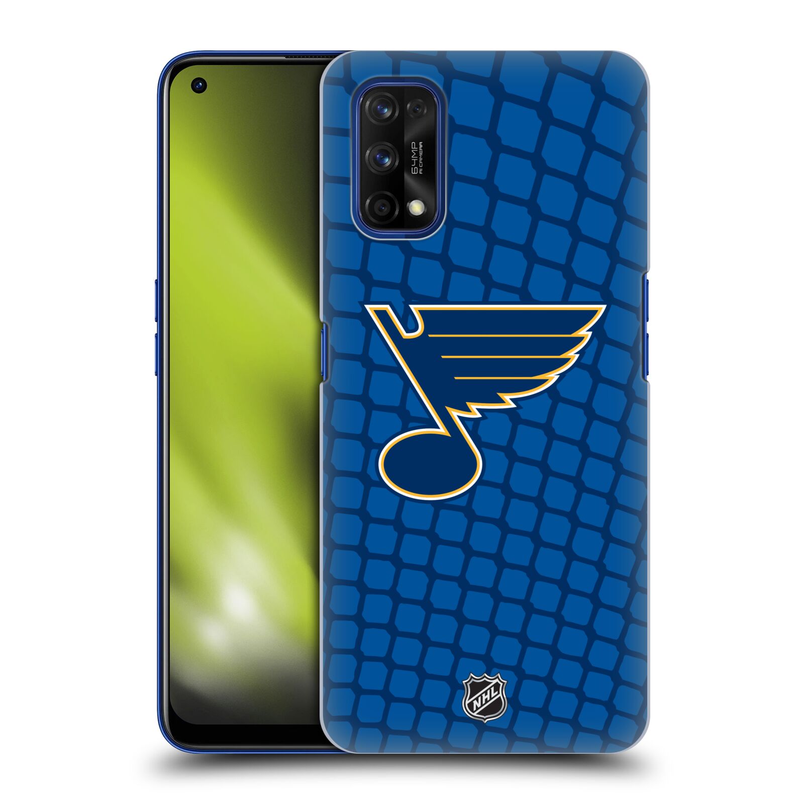 Pouzdro na mobil Realme 7 PRO - HEAD CASE - Hokej NHL - St. Louis Blues - Znak v brance