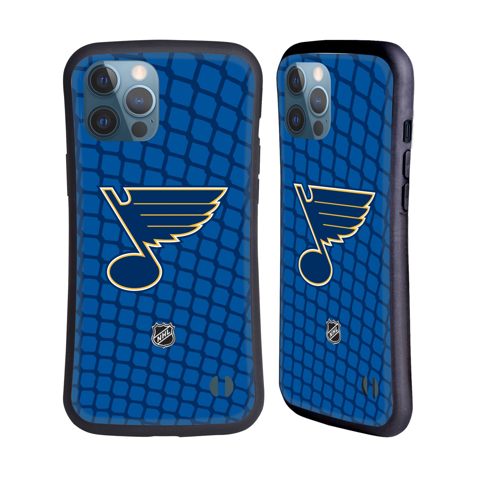 Obal na mobil Apple iPhone 12 PRO MAX - HEAD CASE - NHL - Síť branka St Louis Blues