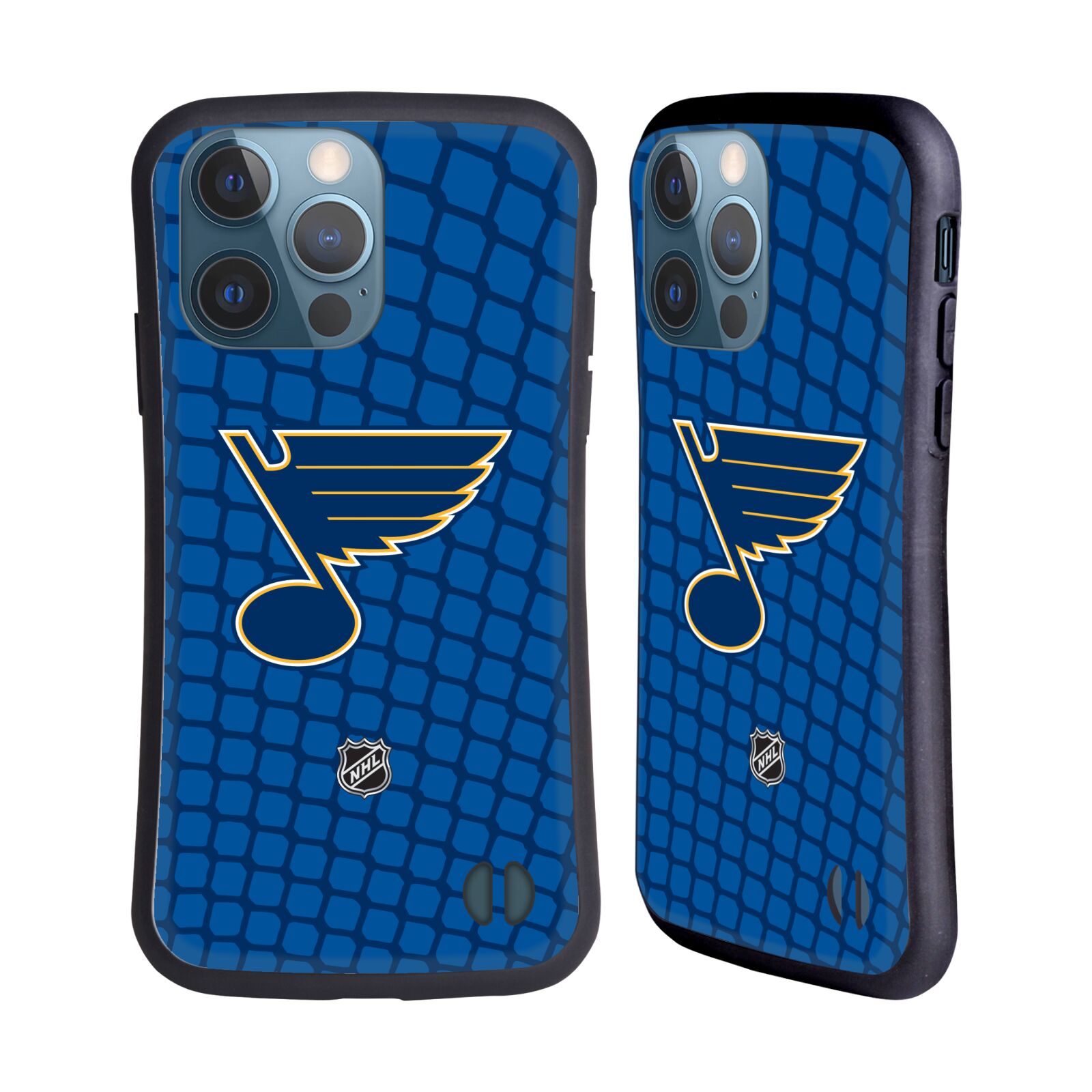 Obal na mobil Apple iPhone 13 PRO - HEAD CASE - NHL - Síť branka St Louis Blues