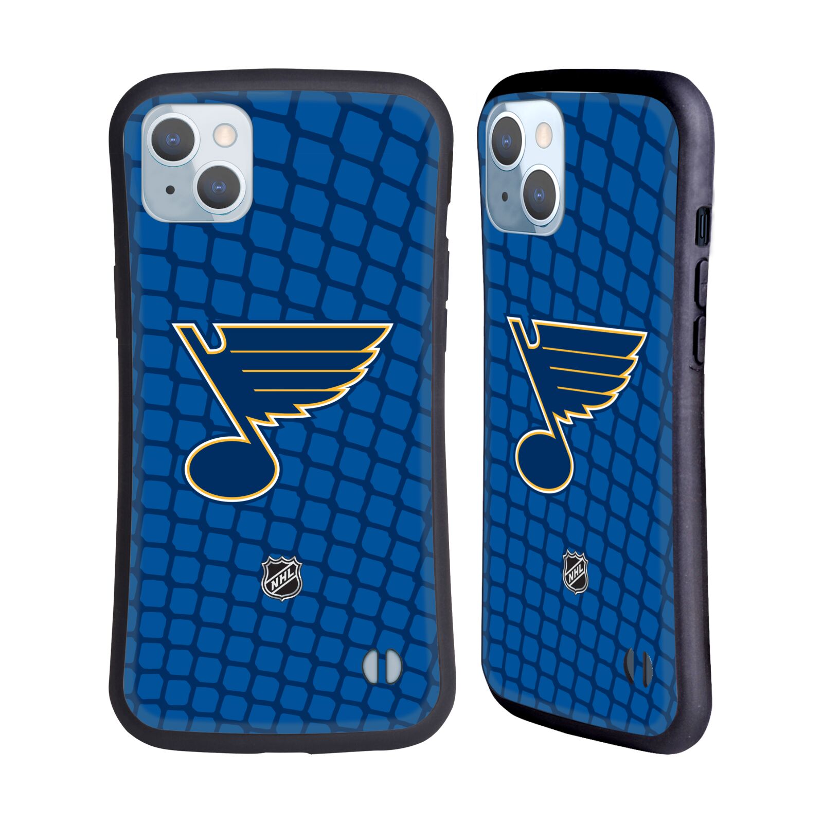 Obal na mobil Apple iPhone 14 PLUS - HEAD CASE - NHL - Síť branka St Louis Blues
