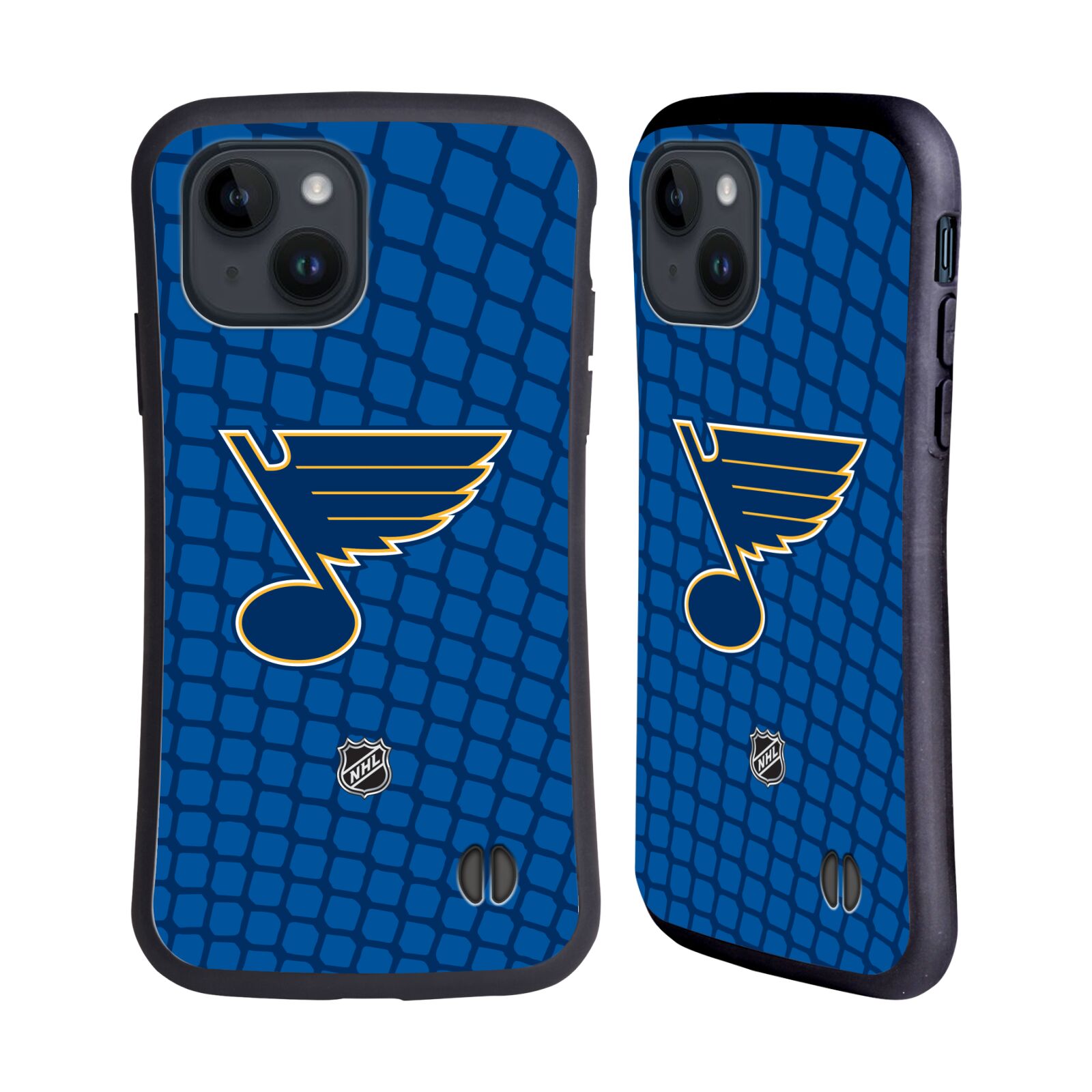 Obal na mobil Apple iPhone 15 - HEAD CASE - NHL - Síť branka St Louis Blues
