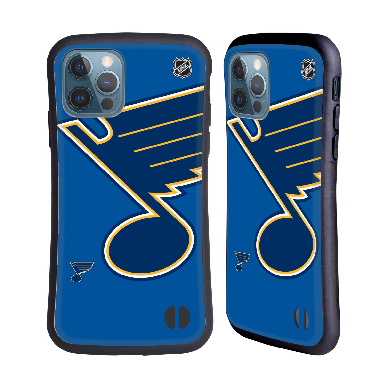 Obal na mobil Apple iPhone 12 / 12 PRO - HEAD CASE - NHL - Velké logo St Louis Blues