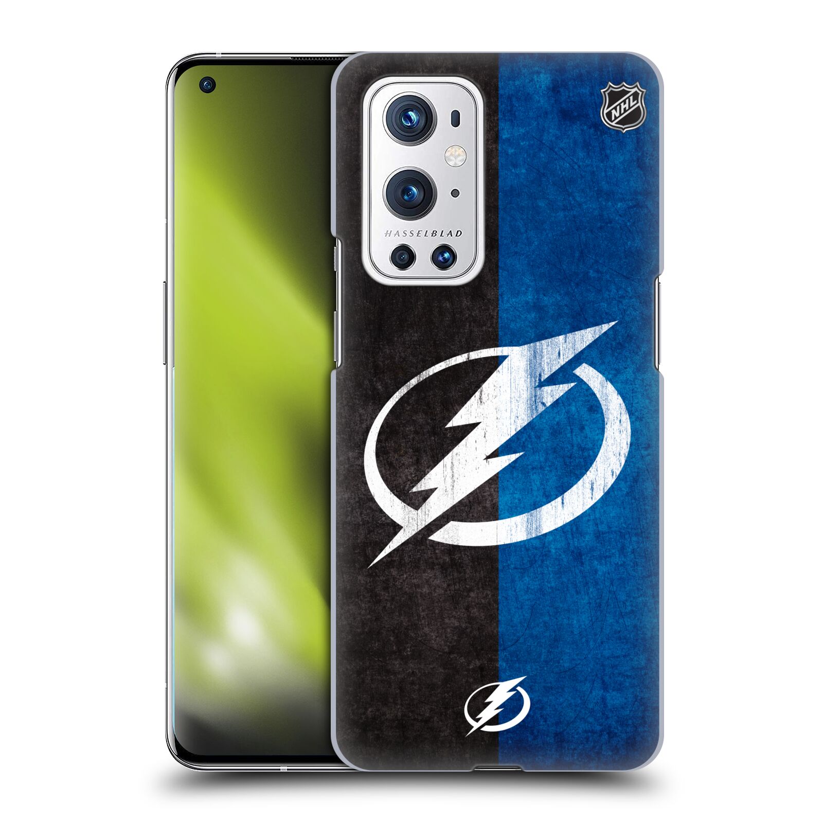 Pouzdro na mobil OnePlus 9 PRO - HEAD CASE - Hokej NHL - Tampa Bay Lightning - Znak pruhy