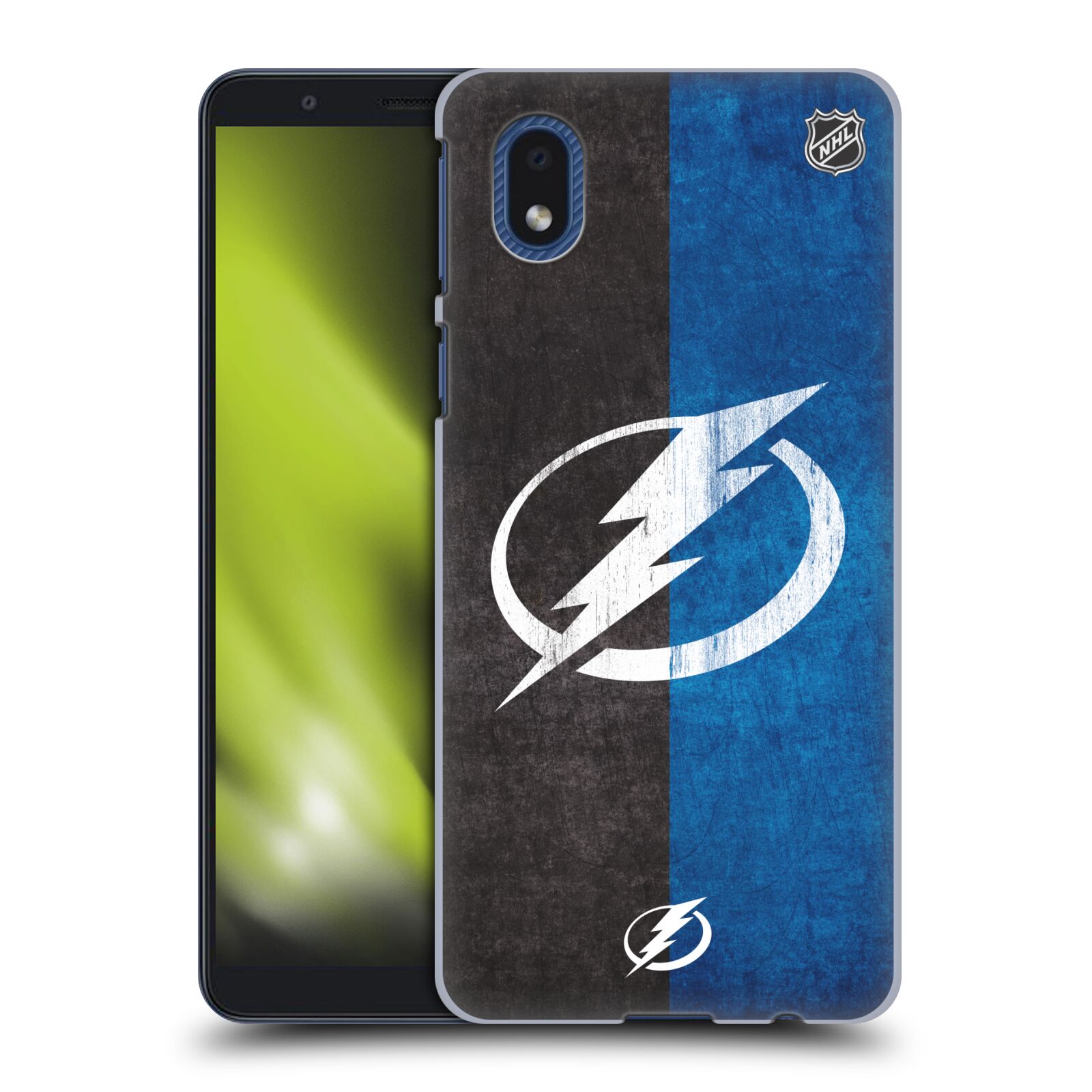 Pouzdro na mobil Samsung Galaxy A01 CORE - HEAD CASE - Hokej NHL - Tampa Bay Lightning - Znak pruhy