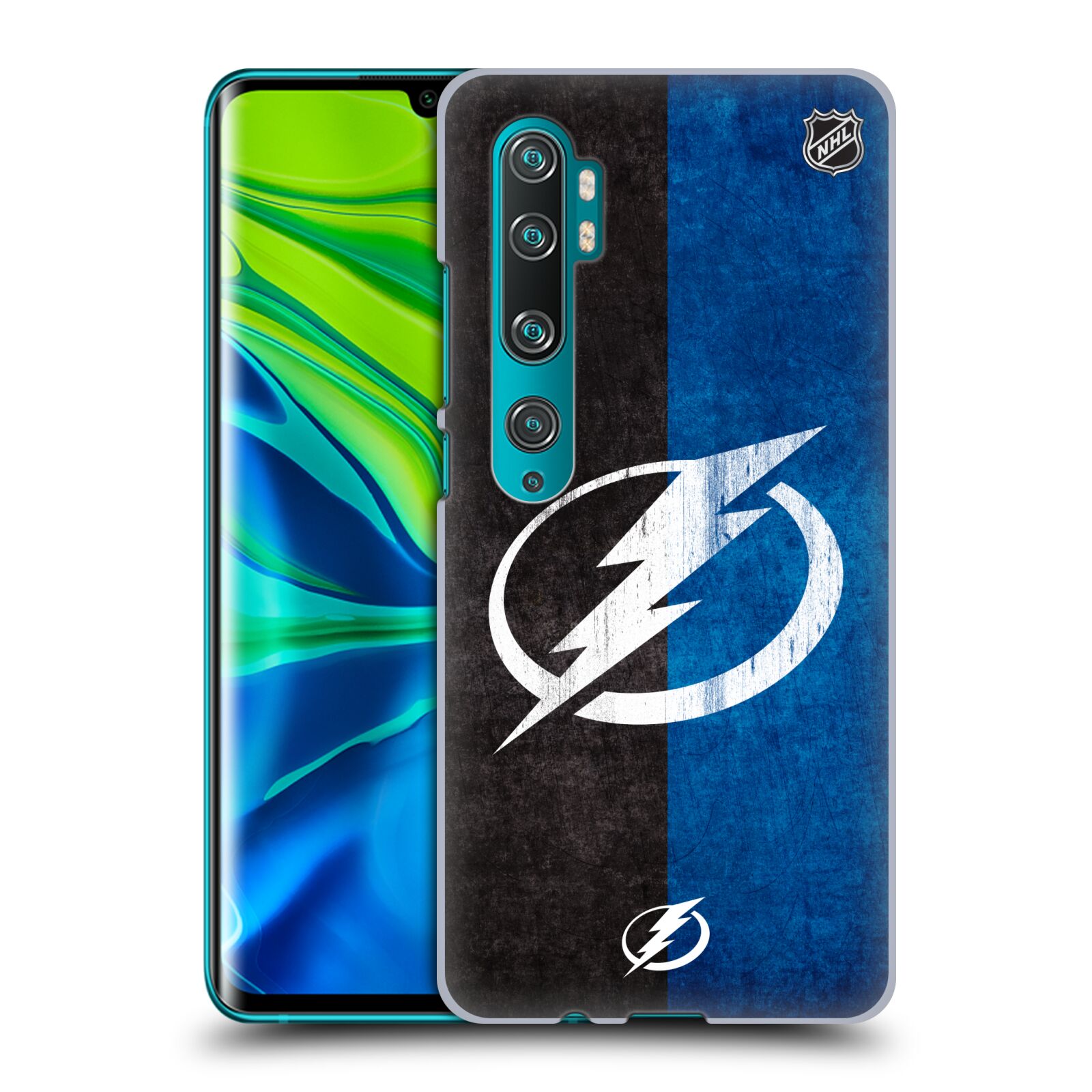 Pouzdro na mobil Xiaomi Mi Note 10 / Mi Note 10 Pro - HEAD CASE - Hokej NHL - Tampa Bay Lightning - Znak pruhy