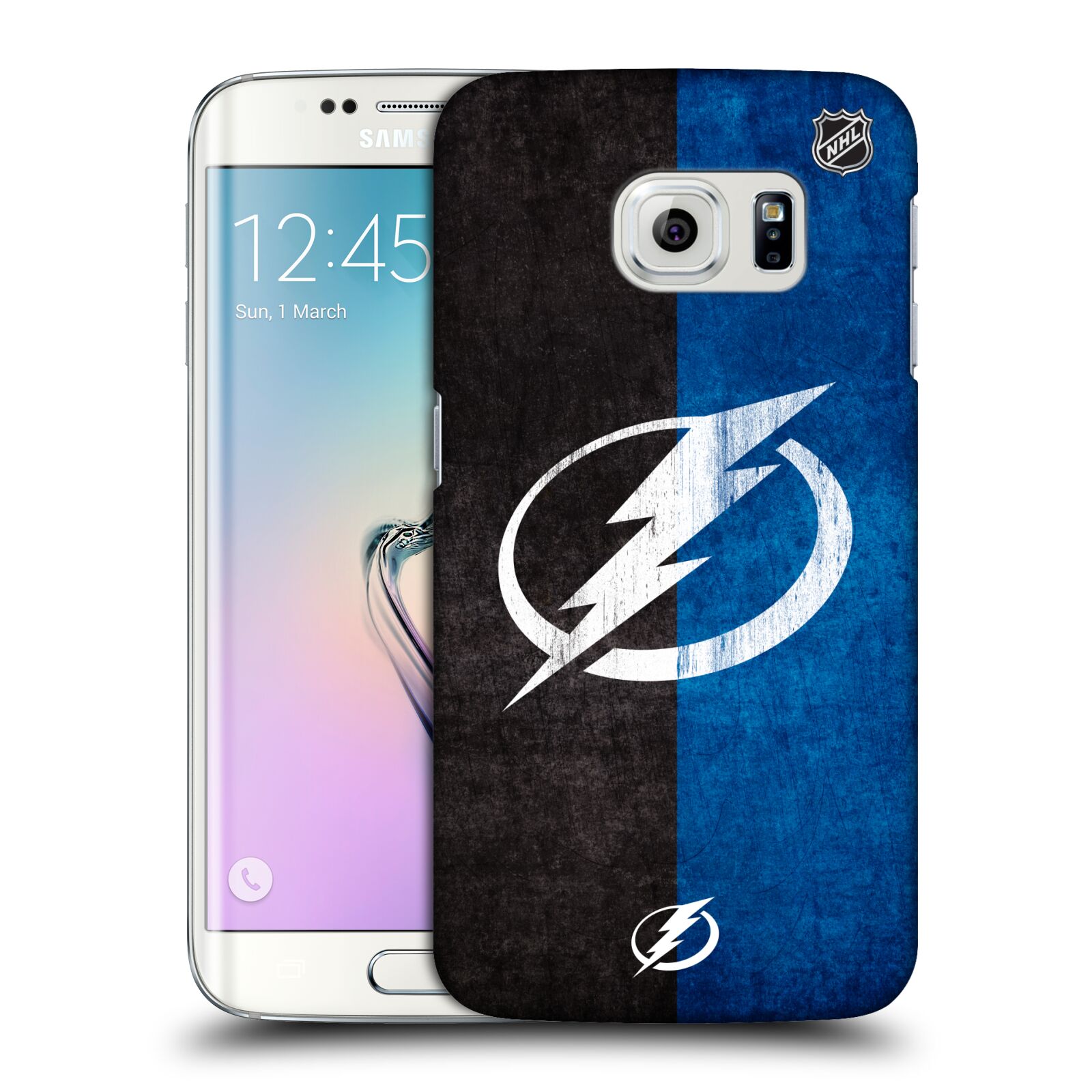 Pouzdro na mobil Samsung Galaxy S6 EDGE - HEAD CASE - Hokej NHL - Tampa Bay Lightning - Znak pruhy