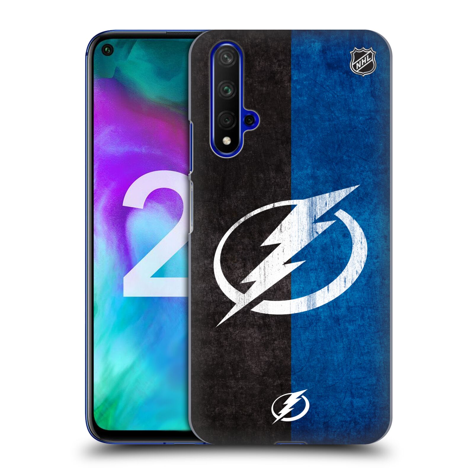 Pouzdro na mobil HONOR 20 - HEAD CASE - Hokej NHL - Tampa Bay Lightning - Znak pruhy