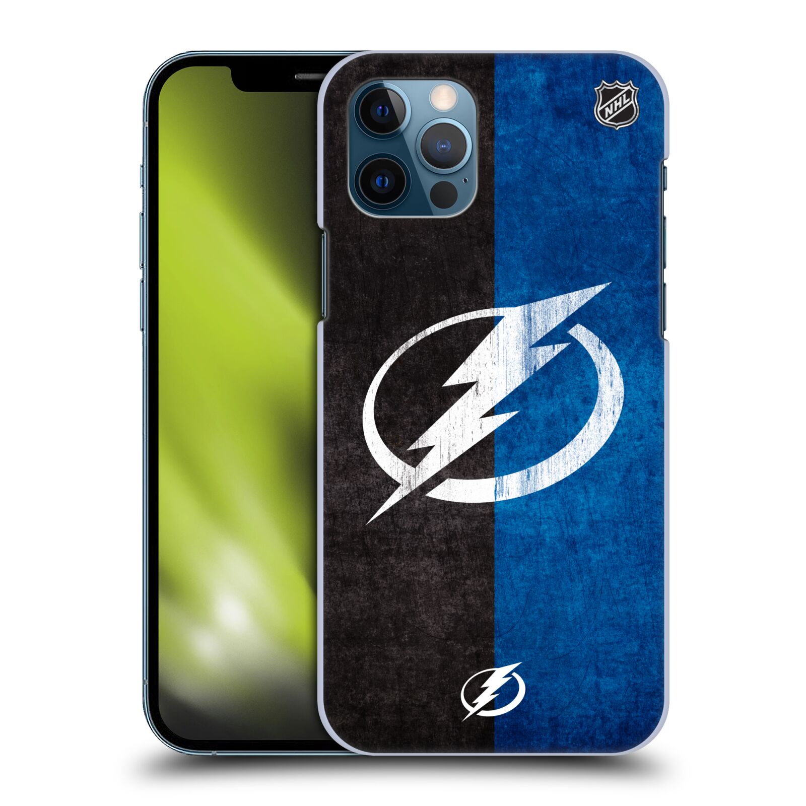 Pouzdro na mobil Apple Iphone 12 / 12 PRO - HEAD CASE - Hokej NHL - Tampa Bay Lightning - Znak pruhy