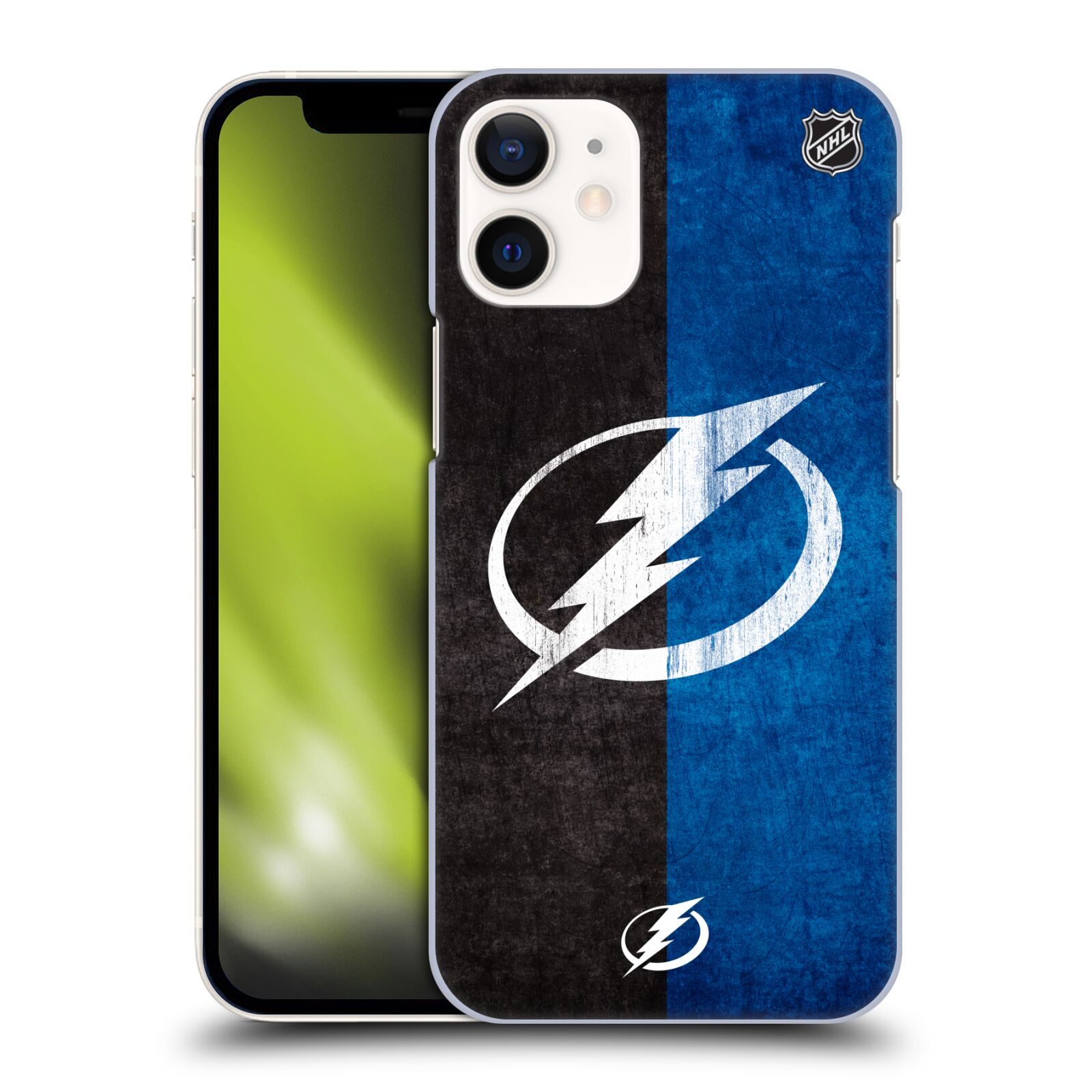 Pouzdro na mobil Apple Iphone 12 MINI - HEAD CASE - Hokej NHL - Tampa Bay Lightning - Znak pruhy