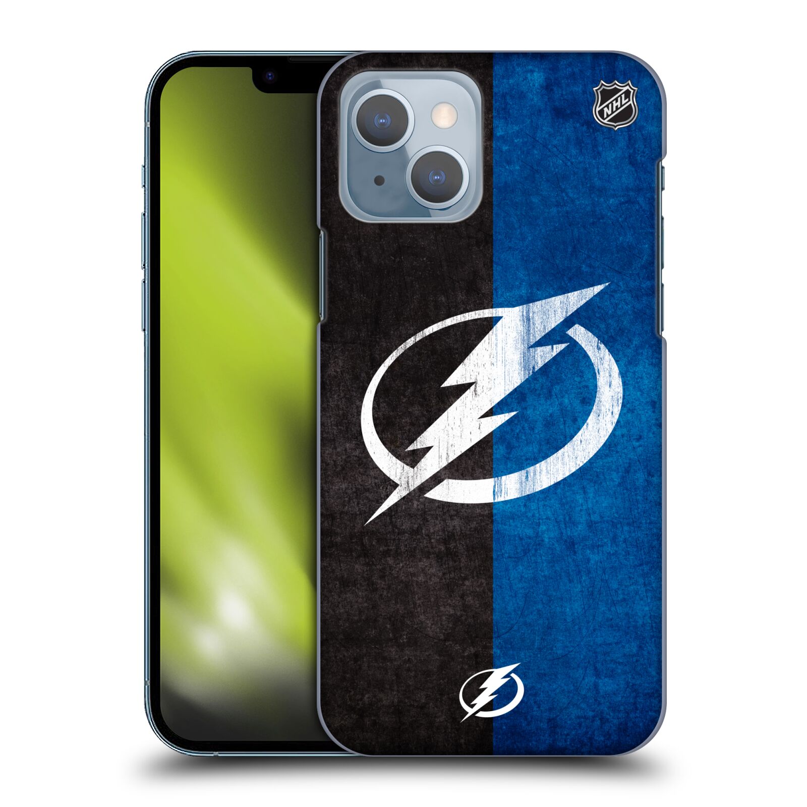 Pouzdro na mobil Apple Iphone 14 - HEAD CASE - Hokej NHL - Tampa Bay Lightning - Znak pruhy