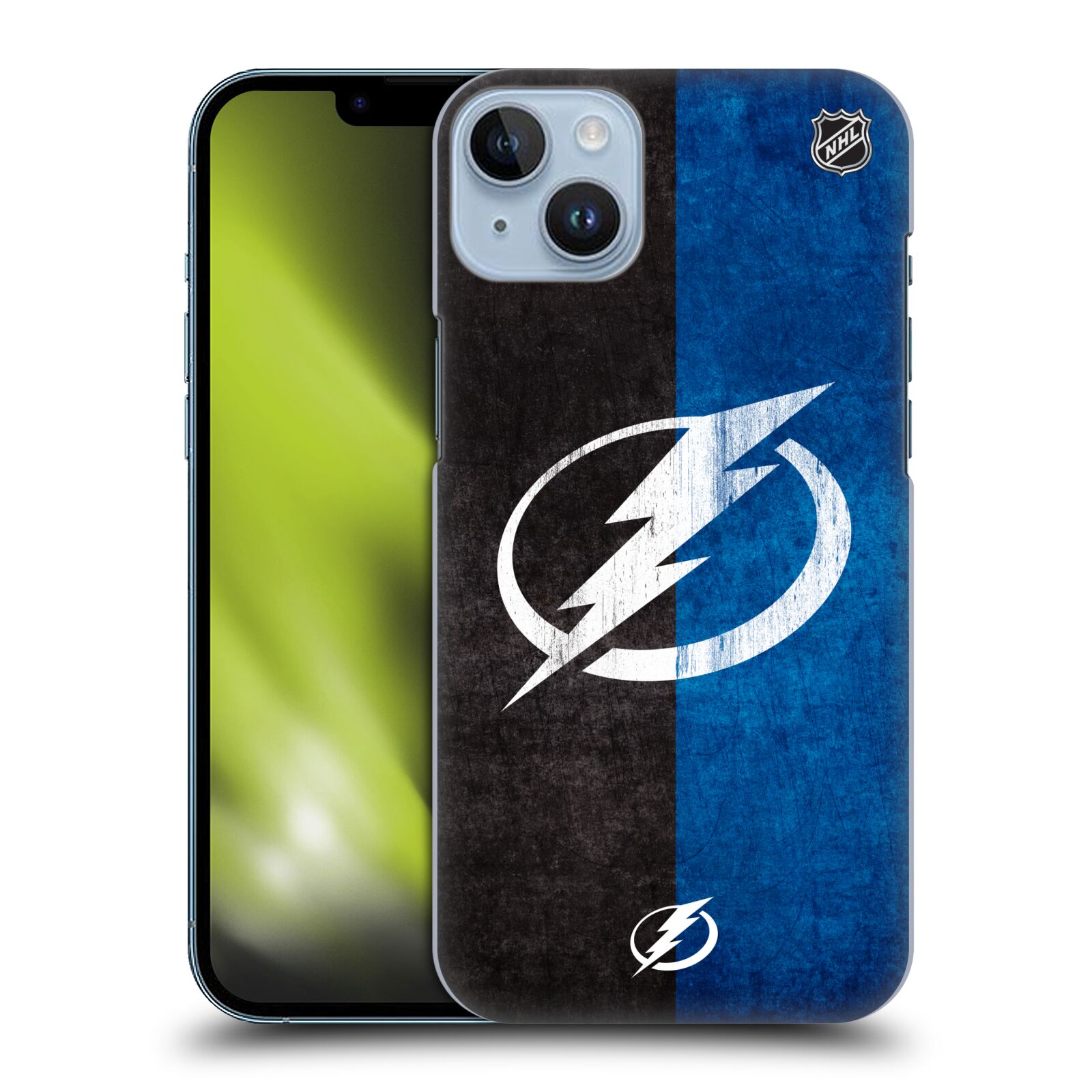 Pouzdro na mobil Apple Iphone 14 PLUS - HEAD CASE - Hokej NHL - Tampa Bay Lightning - Znak pruhy