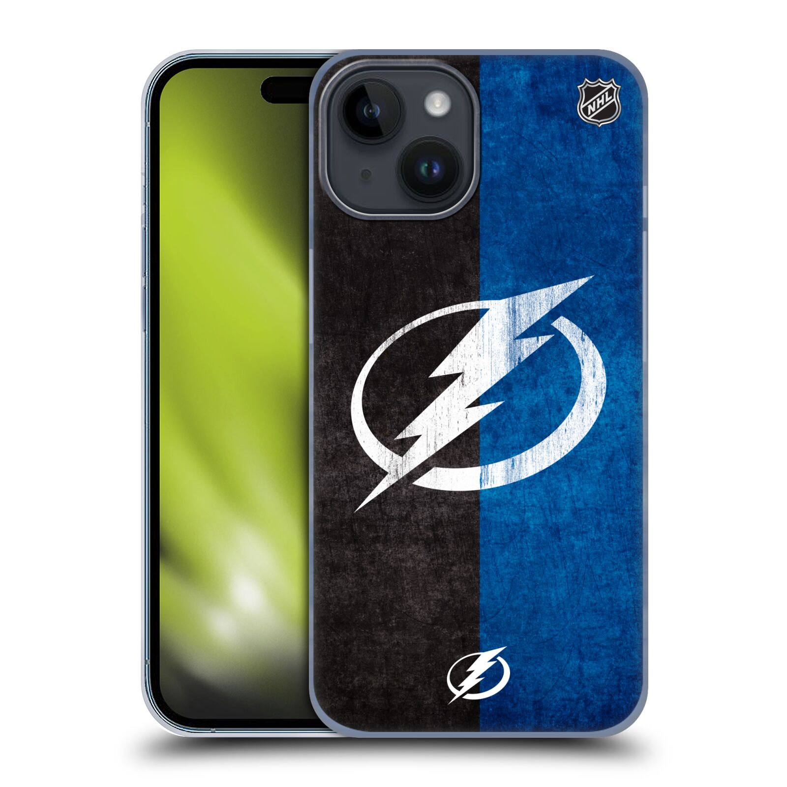 Plastový obal HEAD CASE na mobil Apple Iphone 15  Hokej NHL - Tampa Bay Lightning - Znak pruhy