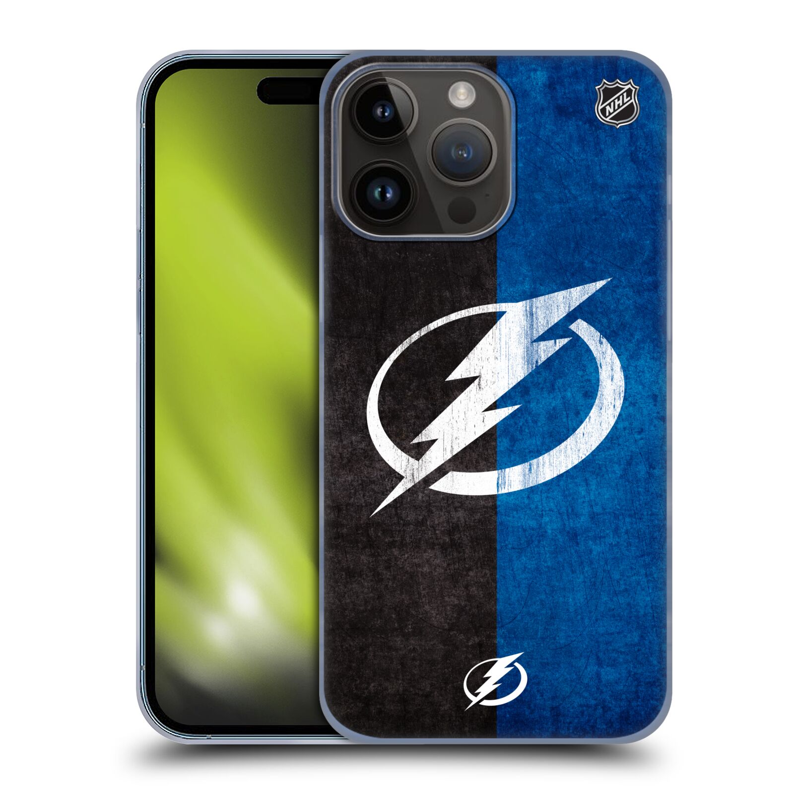 Plastový obal HEAD CASE na mobil Apple Iphone 15 PRO MAX  Hokej NHL - Tampa Bay Lightning - Znak pruhy