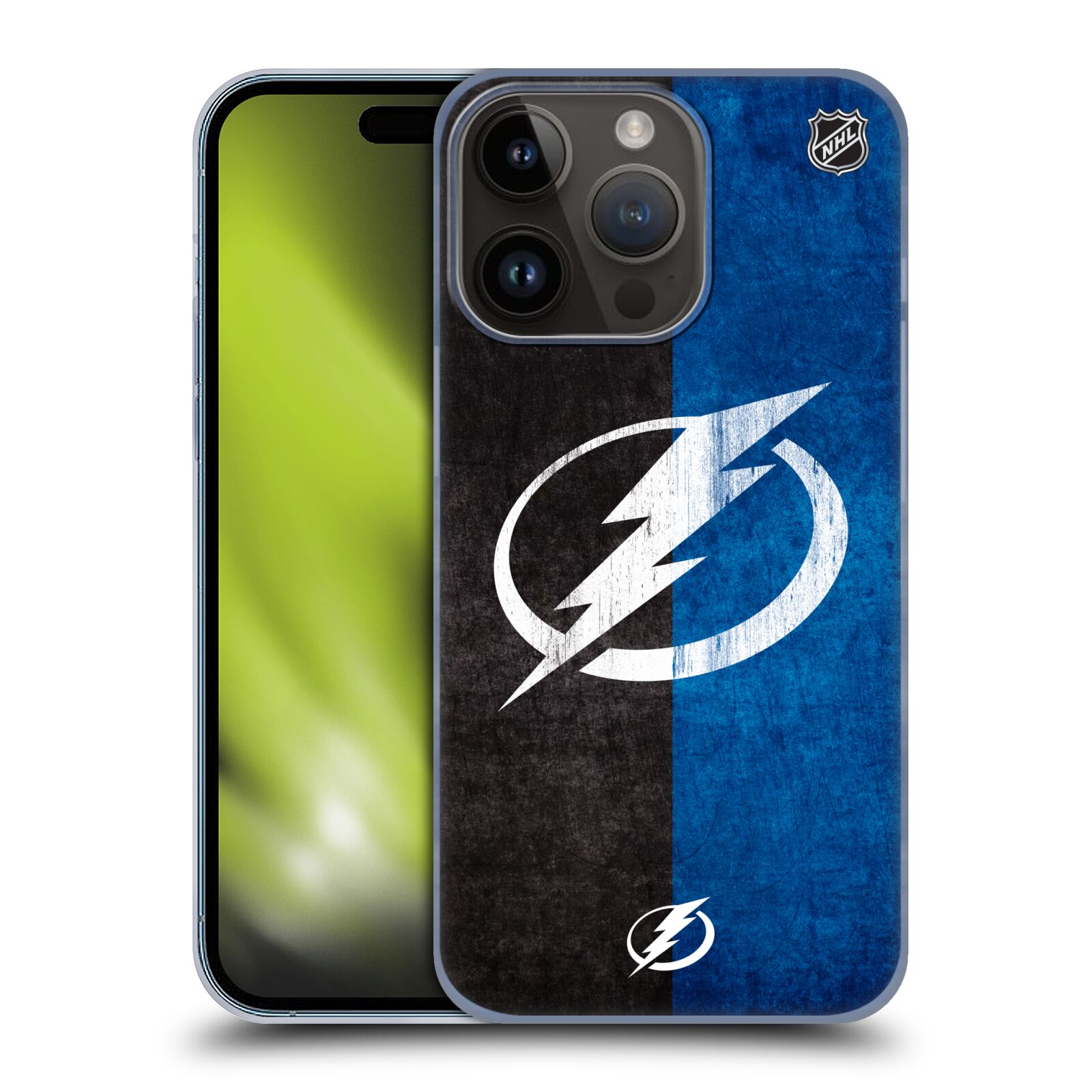 Plastový obal HEAD CASE na mobil Apple Iphone 15 Pro  Hokej NHL - Tampa Bay Lightning - Znak pruhy