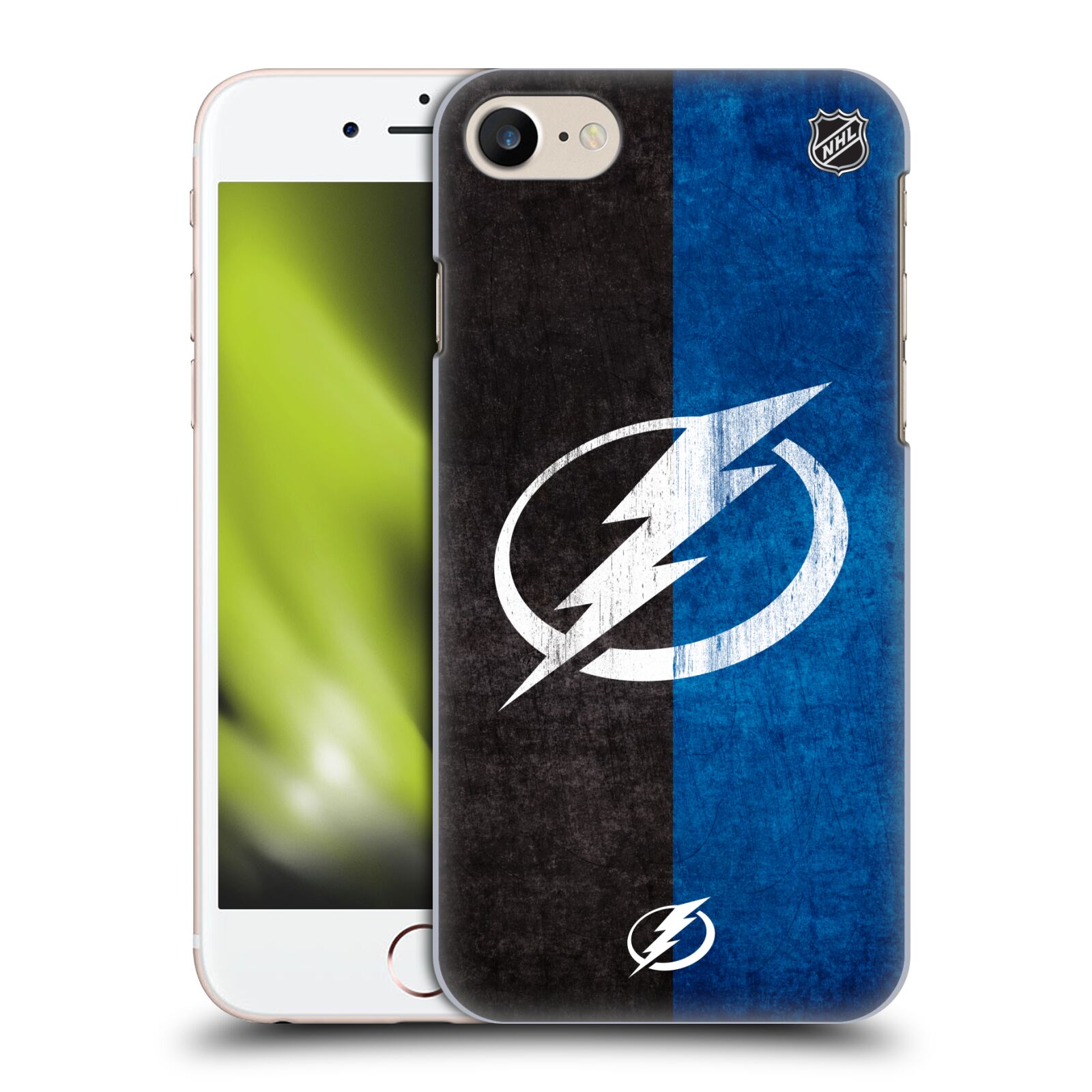 Pouzdro na mobil Apple Iphone 7/8 - HEAD CASE - Hokej NHL - Tampa Bay Lightning - Znak pruhy