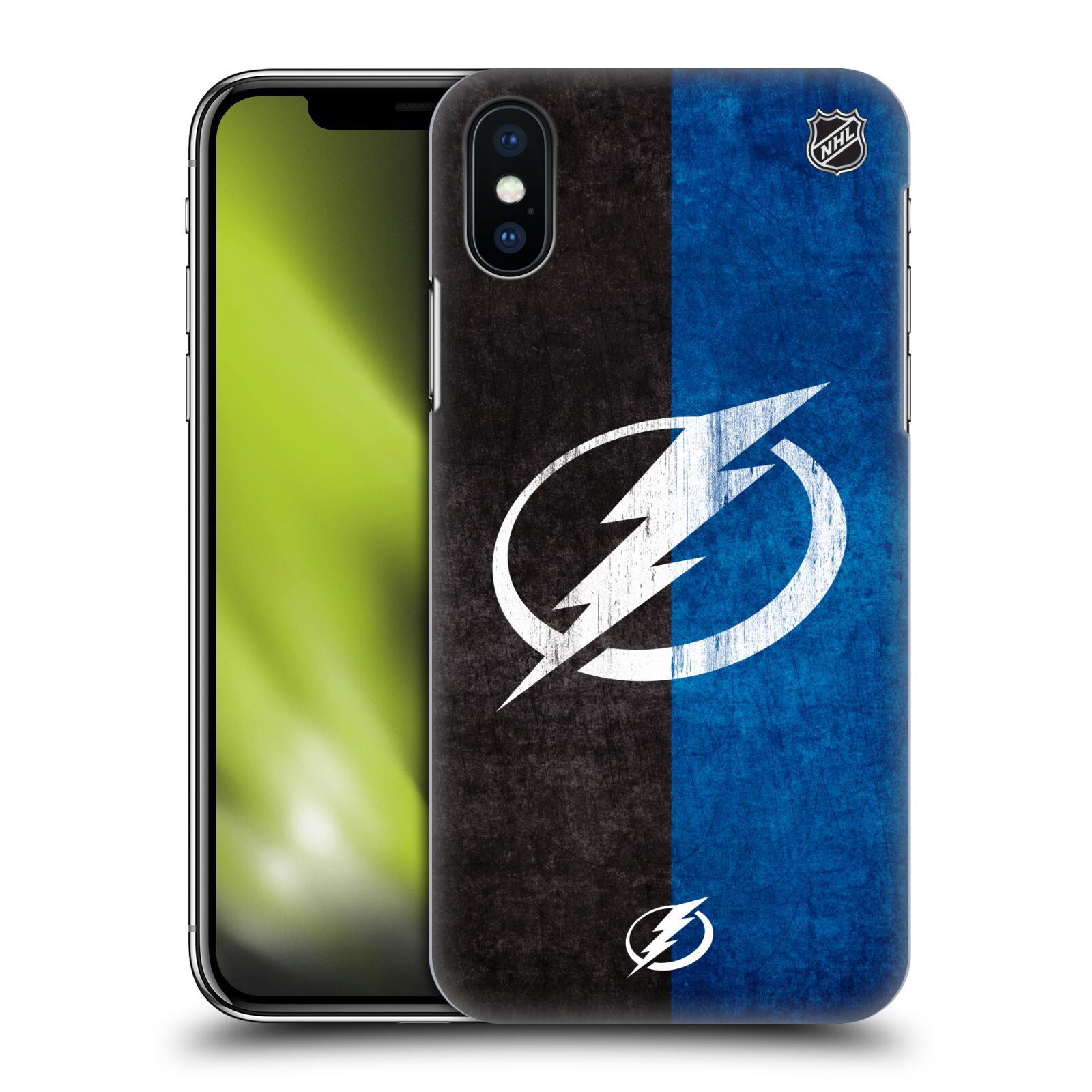 Pouzdro na mobil Apple Iphone X/XS - HEAD CASE - Hokej NHL - Tampa Bay Lightning - Znak pruhy
