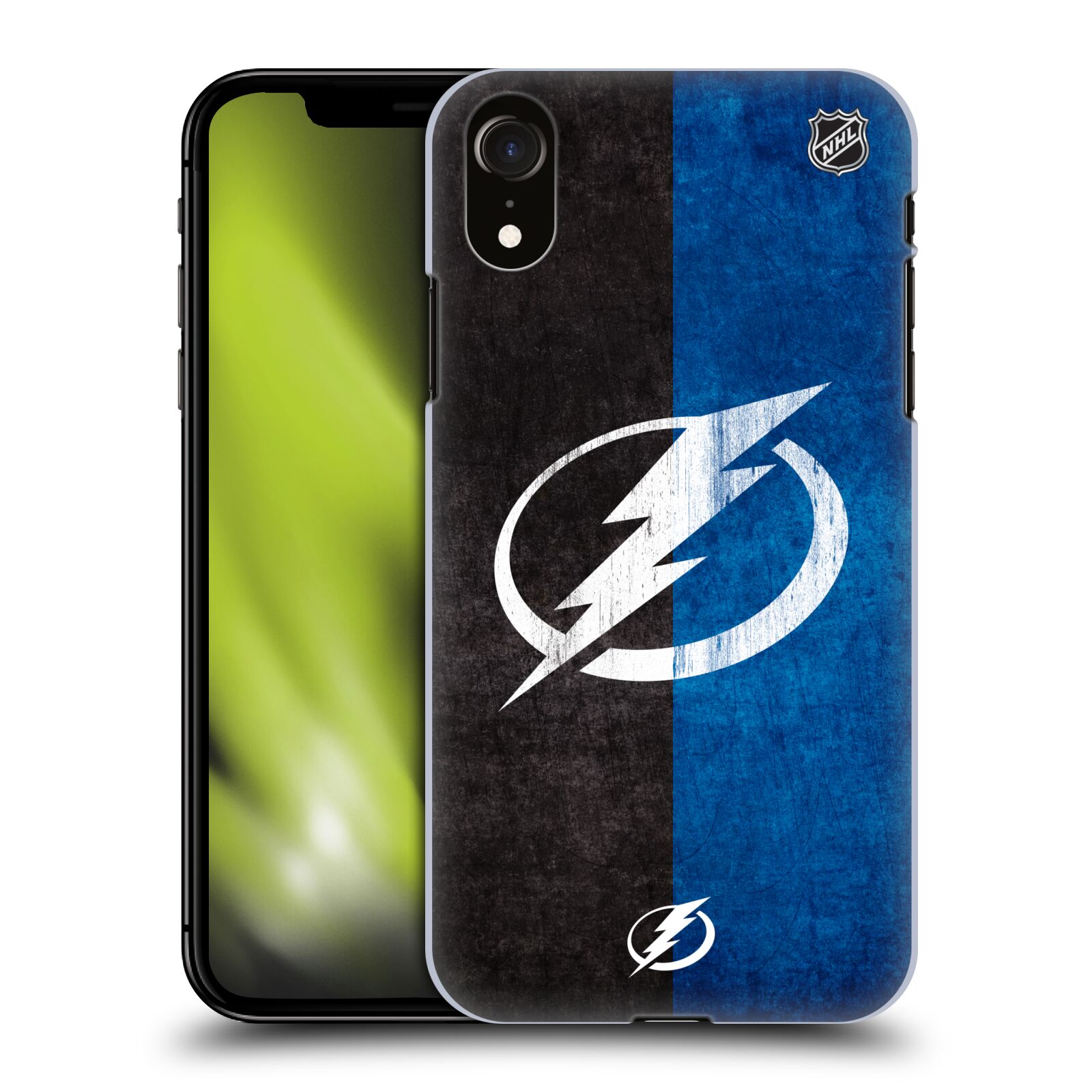 Pouzdro na mobil Apple Iphone XR - HEAD CASE - Hokej NHL - Tampa Bay Lightning - Znak pruhy