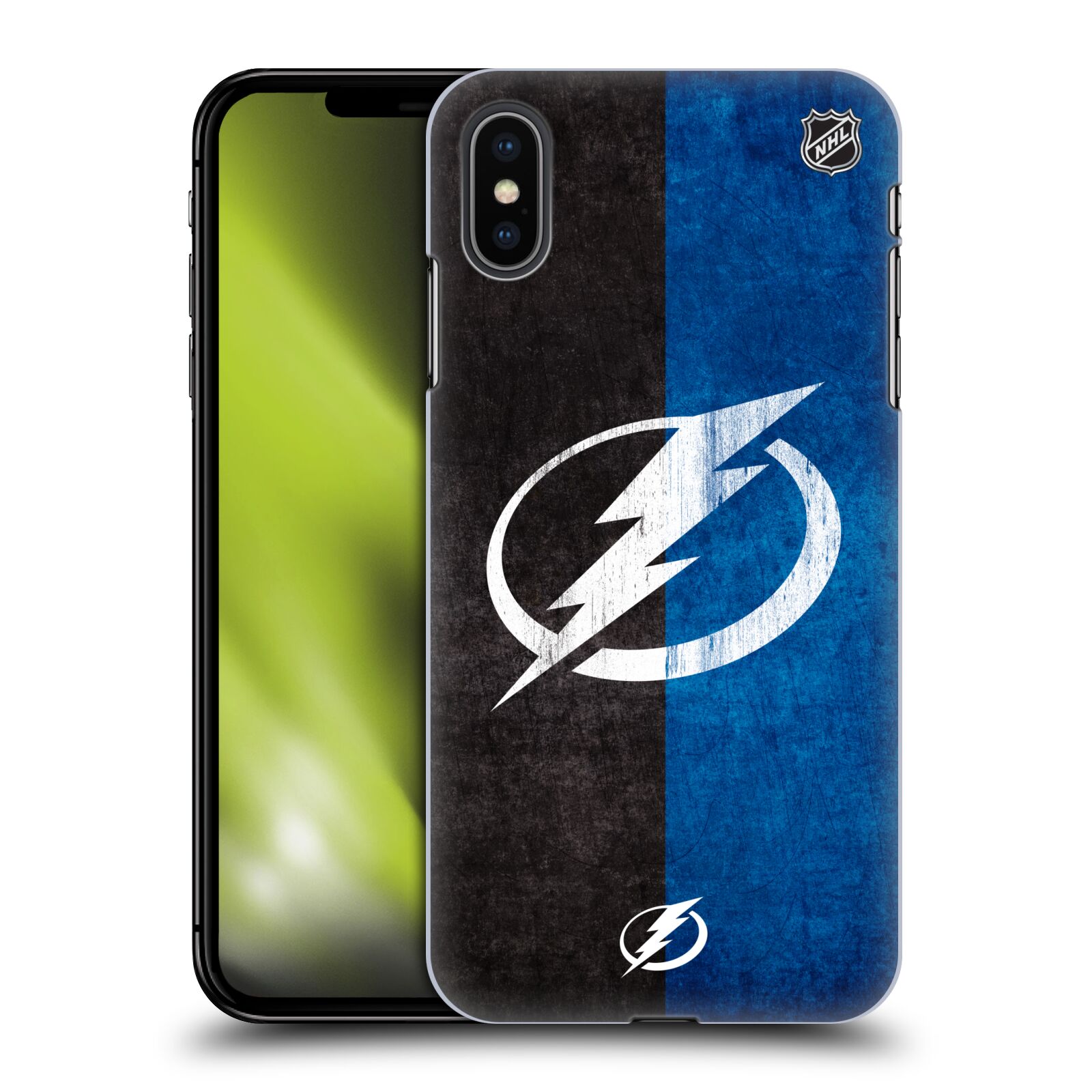 Pouzdro na mobil Apple Iphone XS MAX - HEAD CASE - Hokej NHL - Tampa Bay Lightning - Znak pruhy