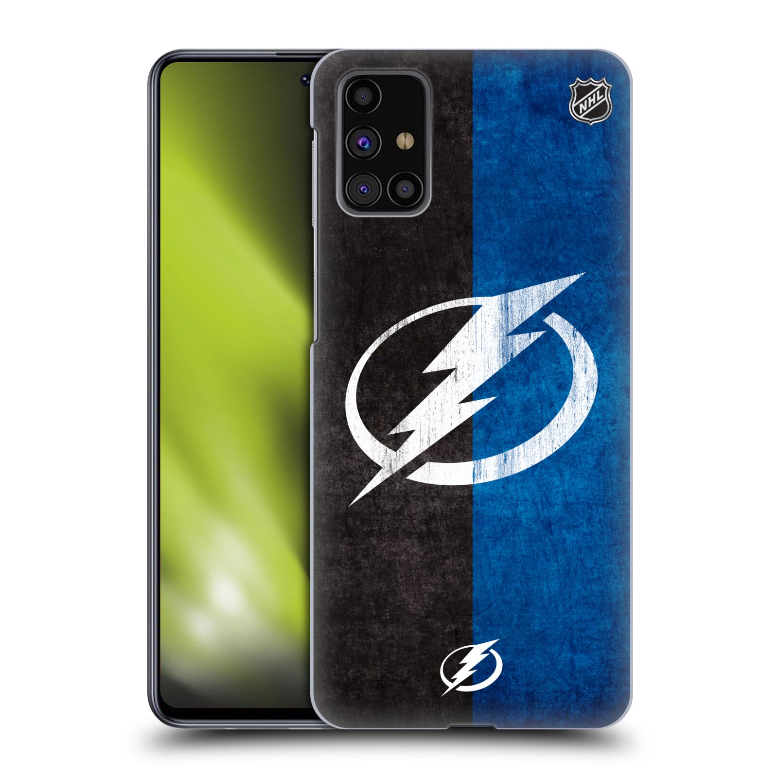 Pouzdro na mobil Samsung Galaxy M31s - HEAD CASE - Hokej NHL - Tampa Bay Lightning - Znak pruhy